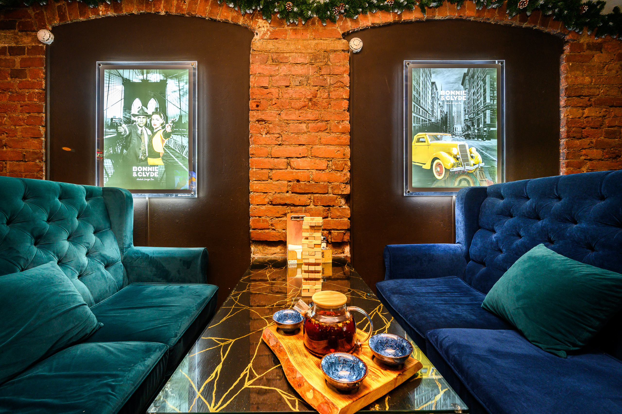 Лаунж-бар Bonnie and Clyde. Интерьерный фотограф. Фото- видеосъемка недвижимости Санкт-Петербург