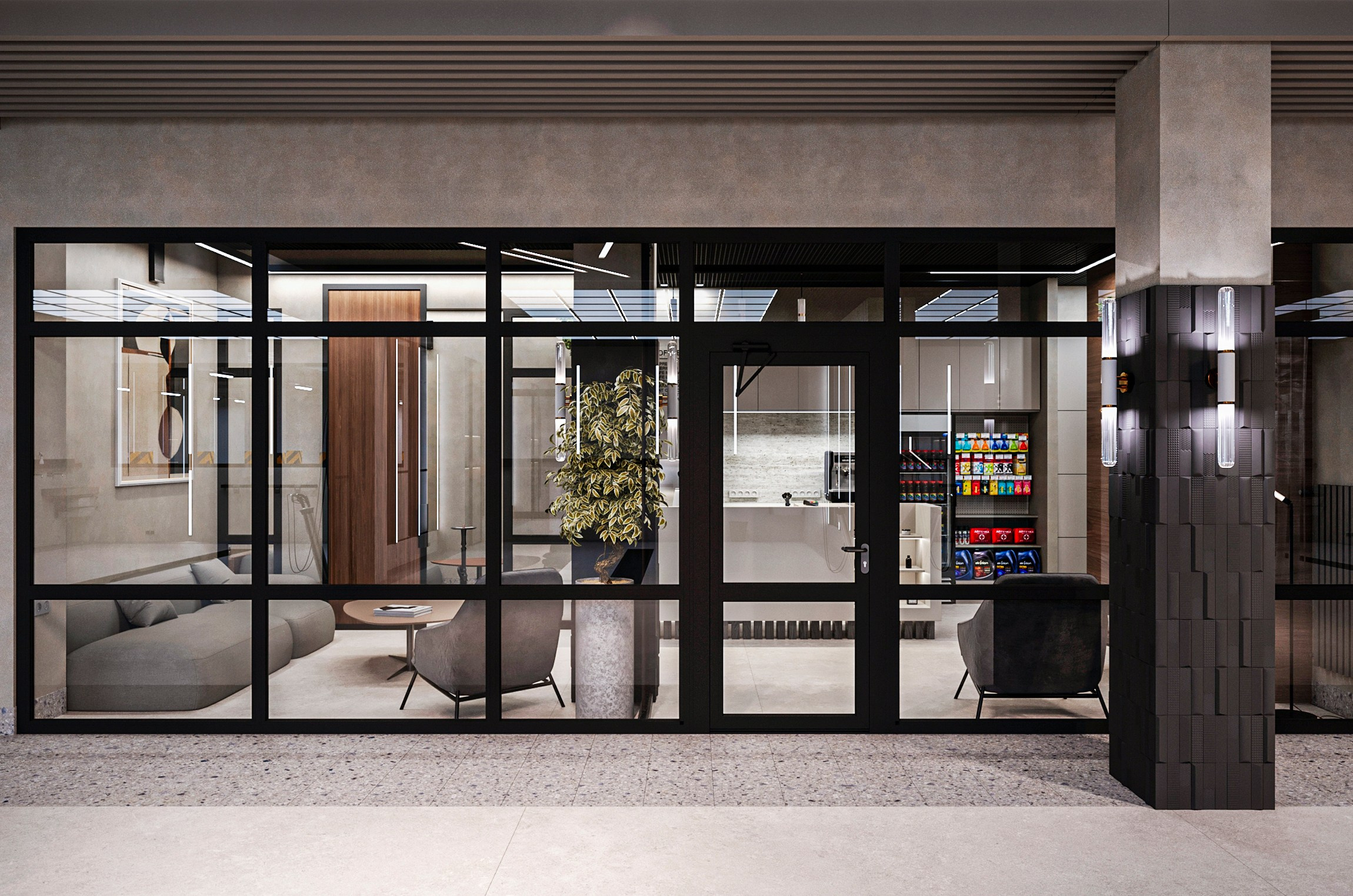 Royal Carwash — Автомоечно-детейлинговый комплекс, г. Астана. Дизайн интерьера и экстерьера в Санкт-Петербурге Яна Емельянова