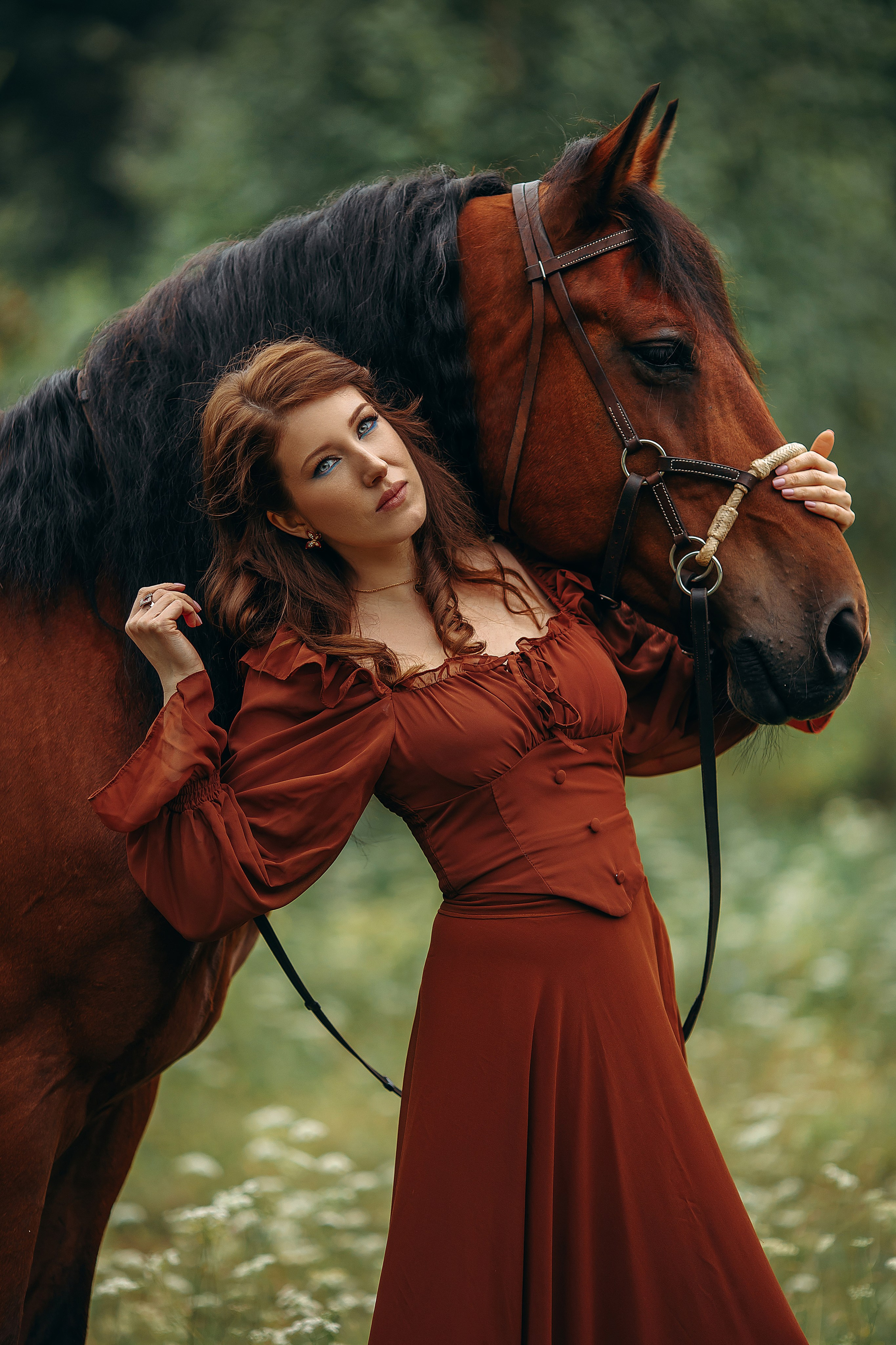 Елена и Талисман. Анна Молчанова конный фотограф в Тюмени | фотосессии с лошадьми Тюмень