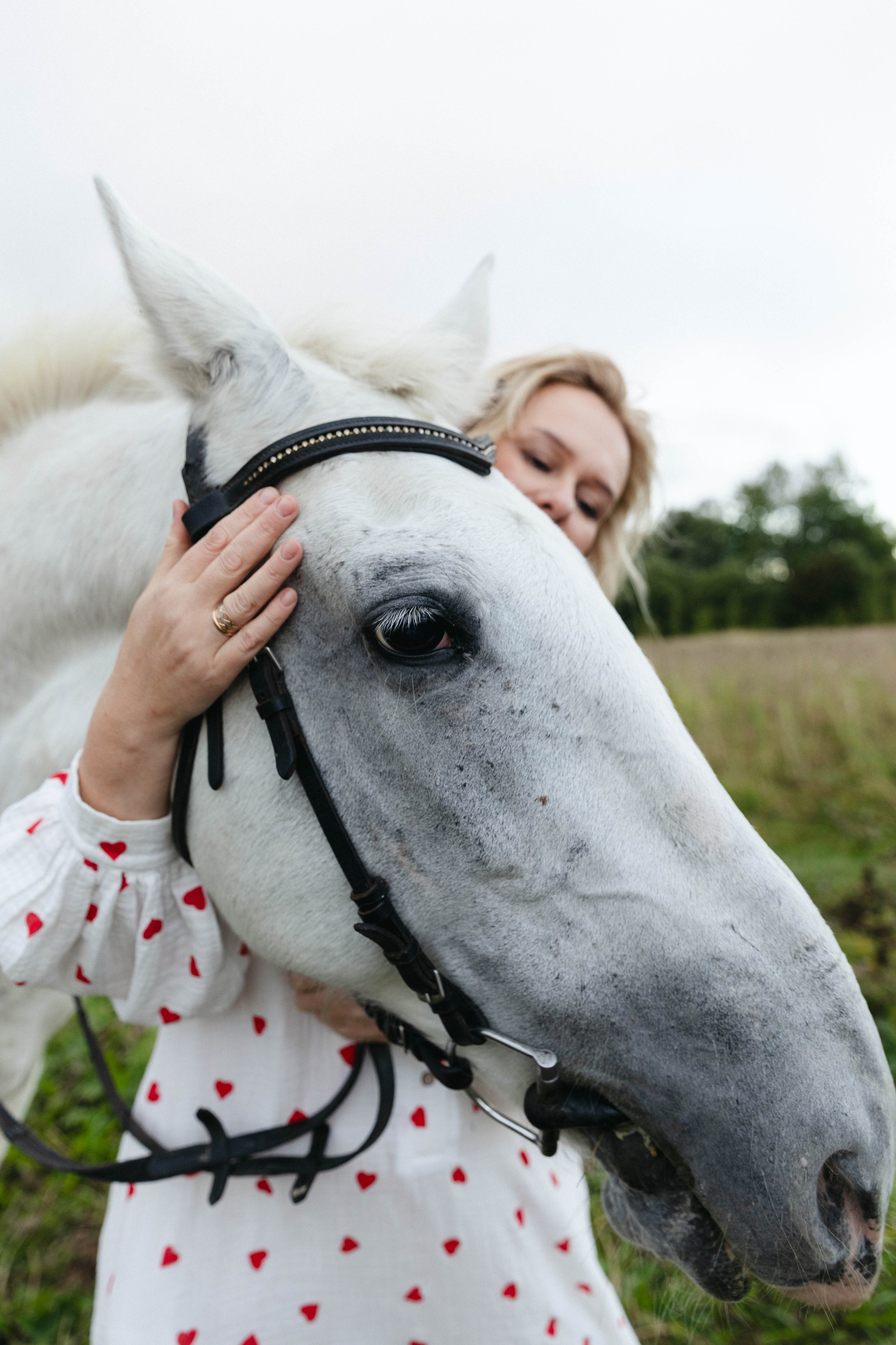 В поле с конём. Свадебный и семейный фотограф в Карелии