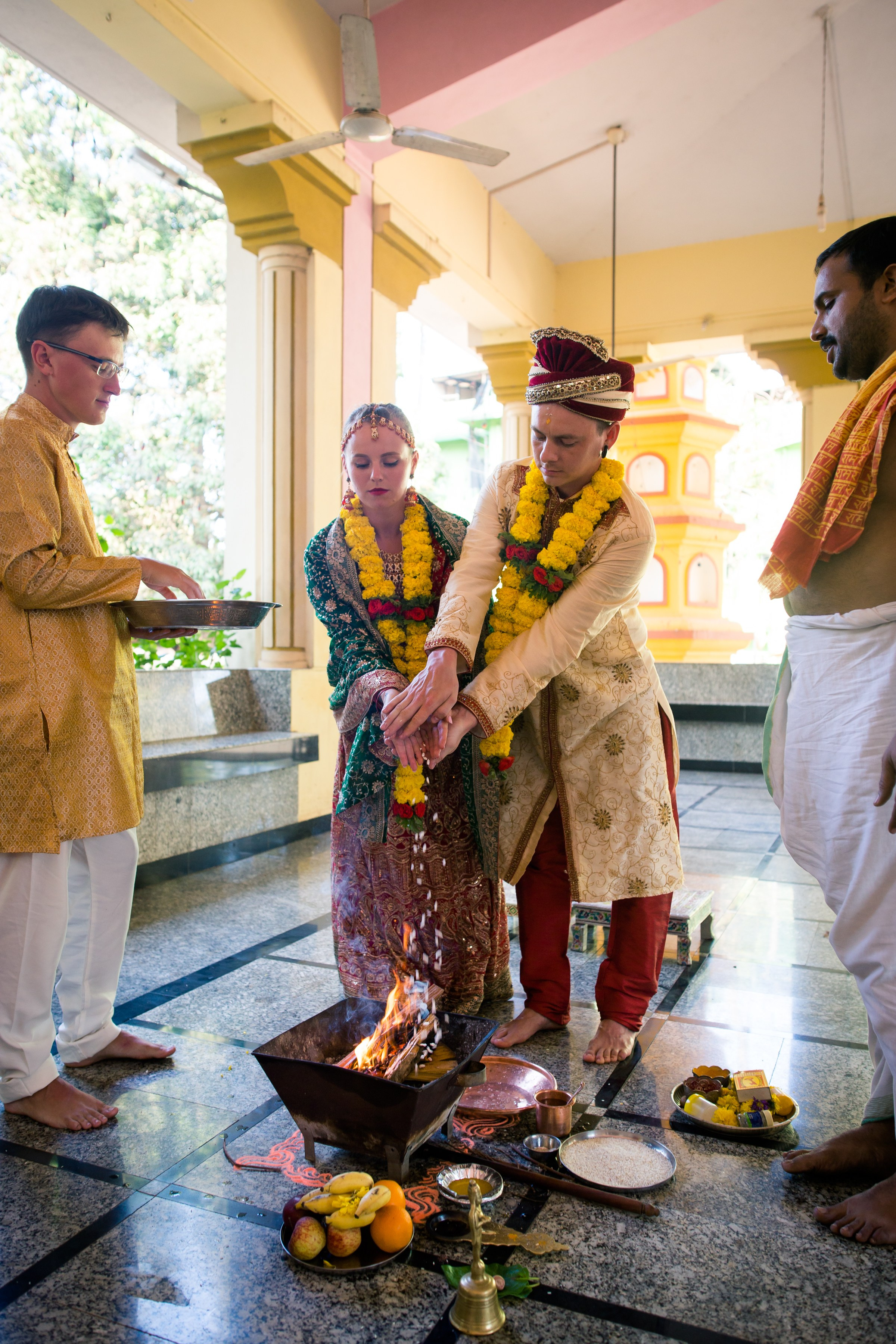 Церемония в индийском храме