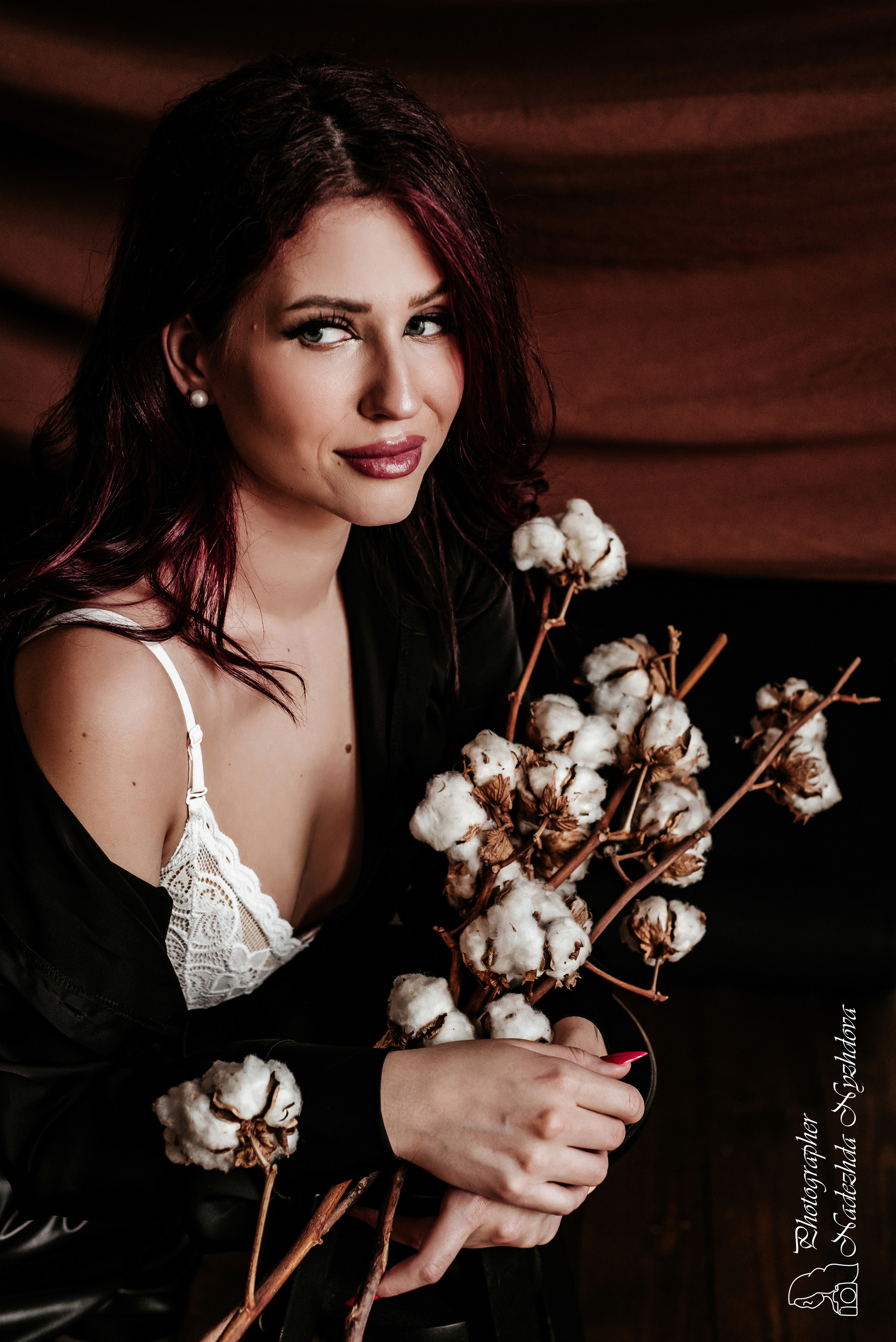 Женский портрет в тканях ♡. Свадебный фотограф в Санкт-Петербурге Надежда Нуждова