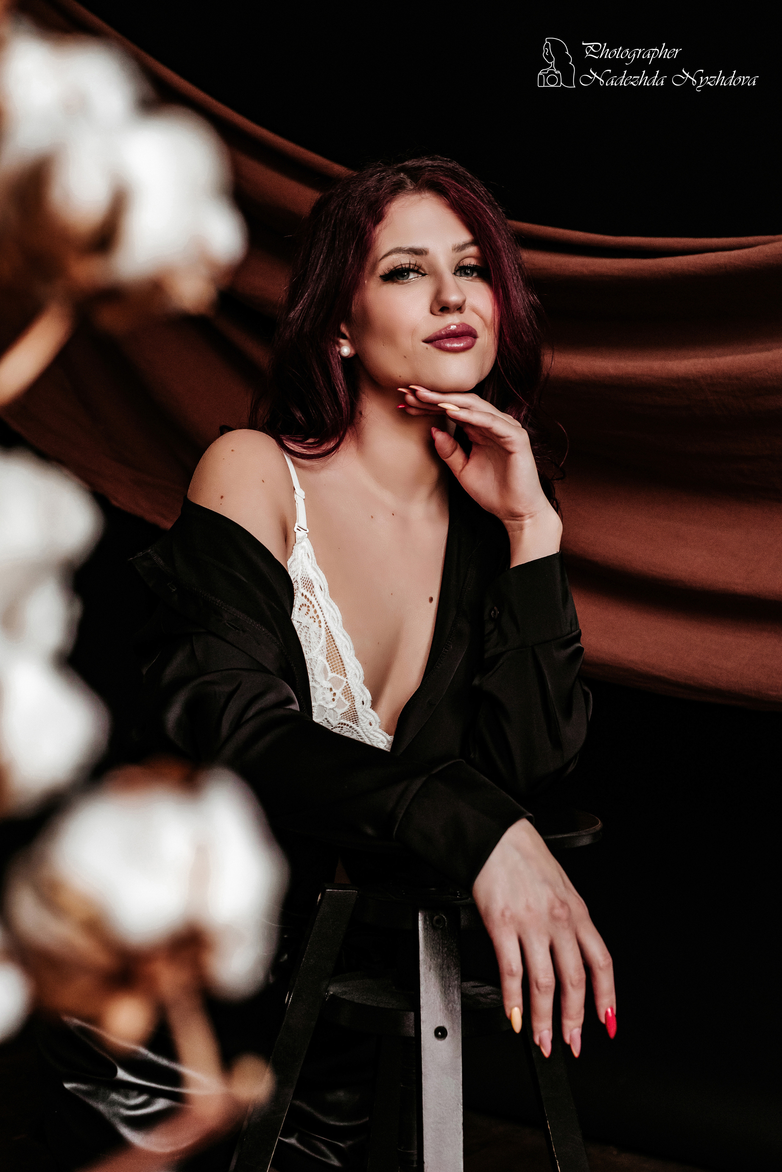 Женский портрет в тканях ♡. Свадебный фотограф в Санкт-Петербурге Надежда Нуждова