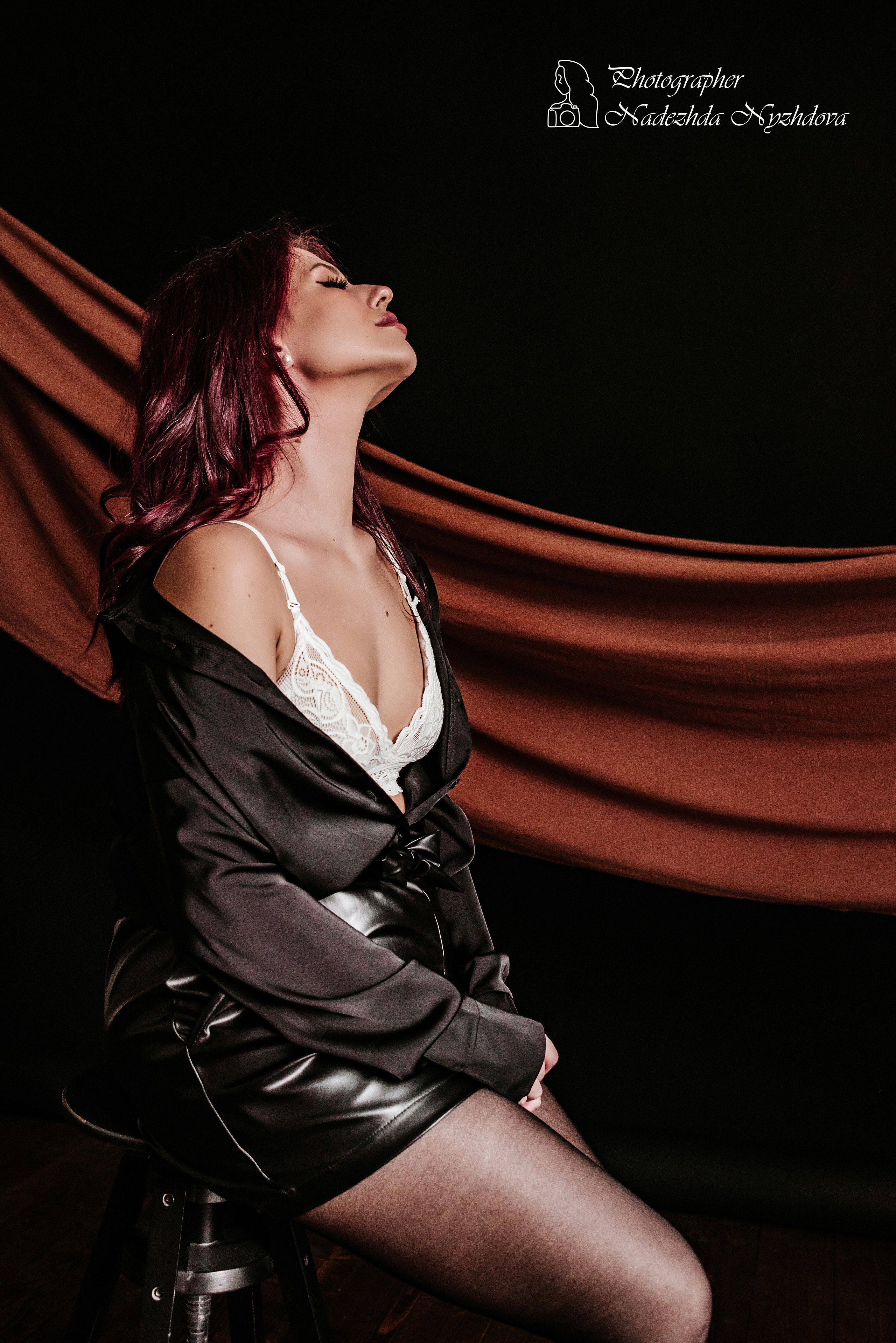 Женский портрет в тканях ♡. Свадебный фотограф в Санкт-Петербурге Надежда Нуждова