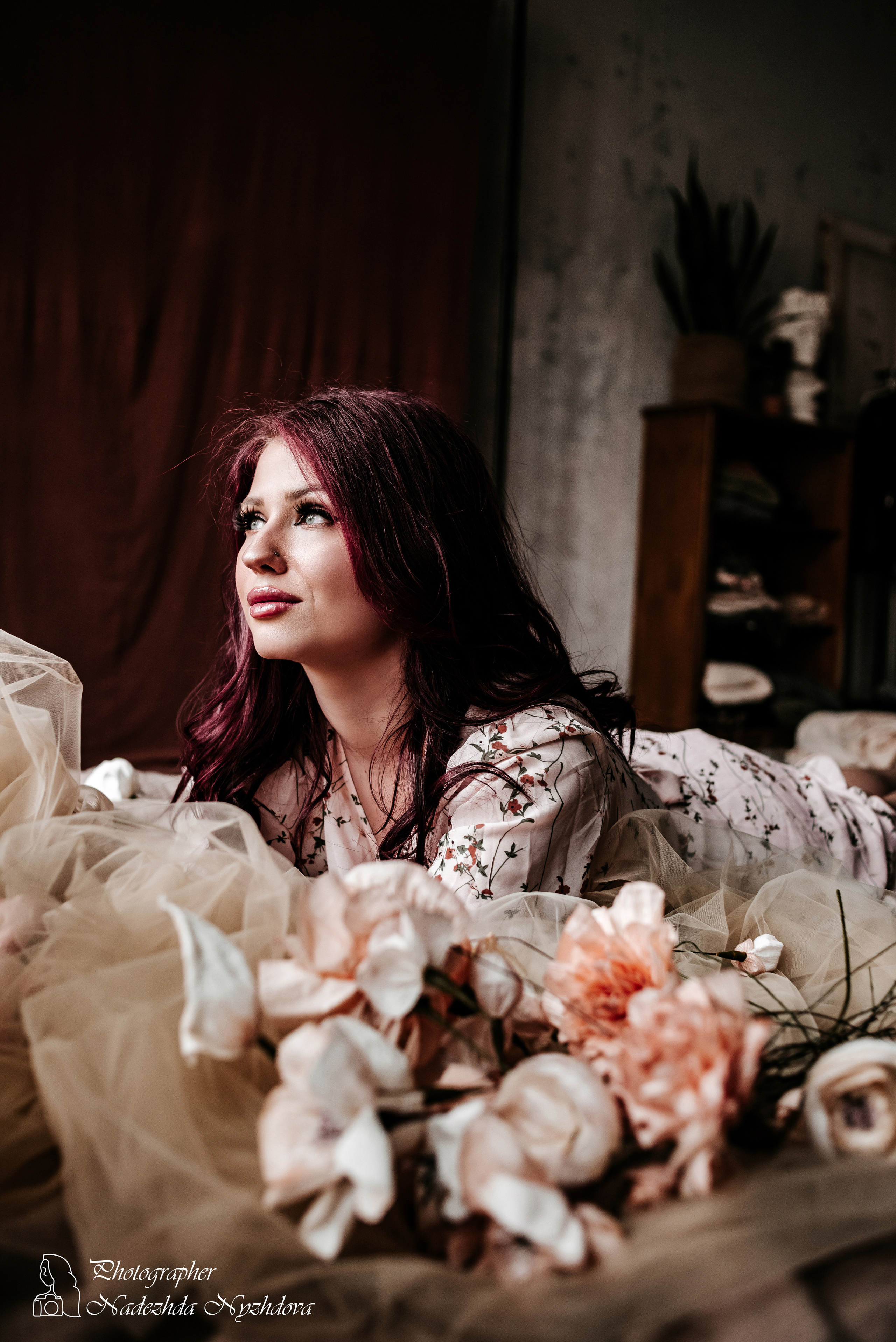 Женский портрет в тканях ♡. Свадебный фотограф в Санкт-Петербурге Надежда Нуждова