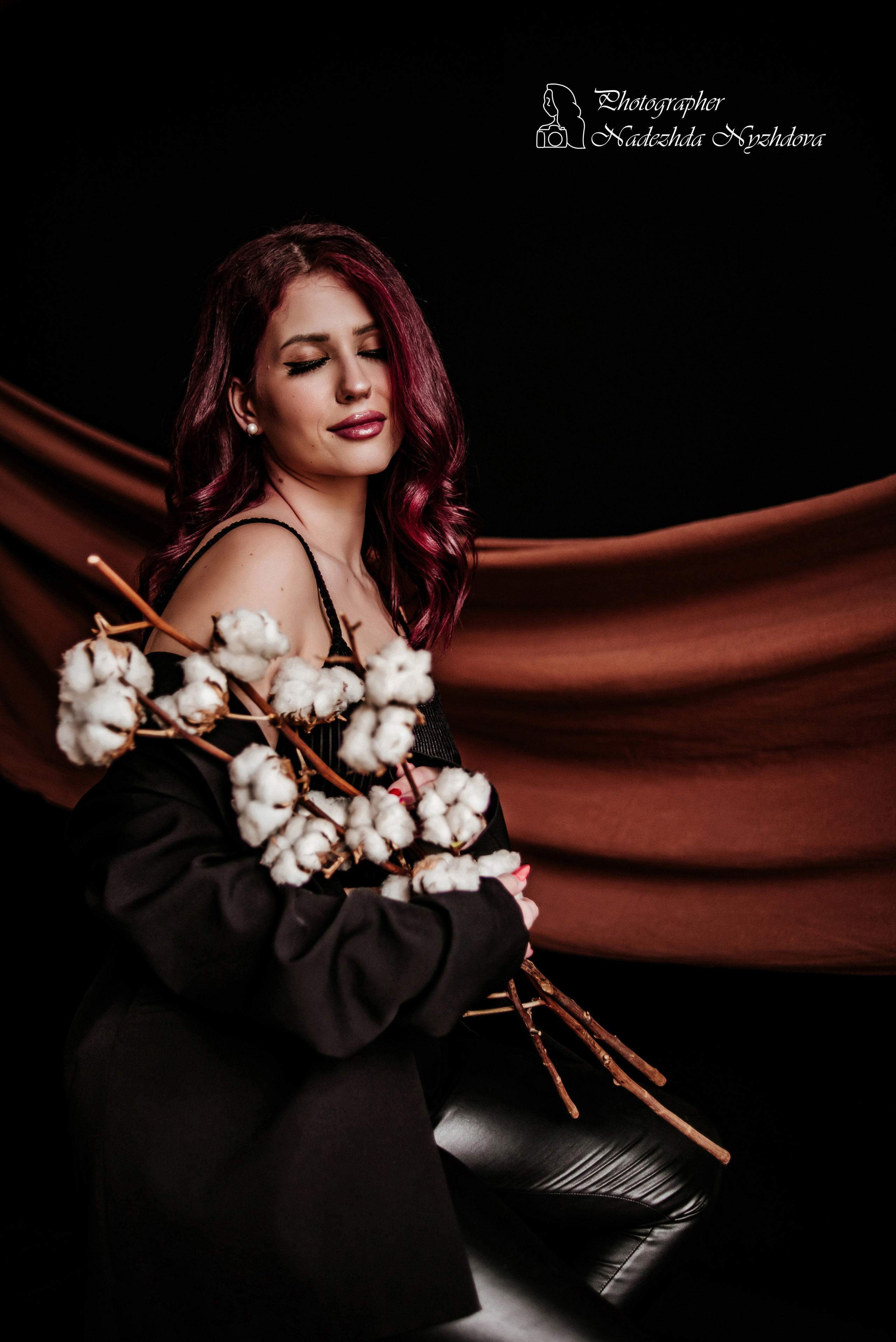 Женский портрет в тканях ♡. Свадебный фотограф в Санкт-Петербурге Надежда Нуждова