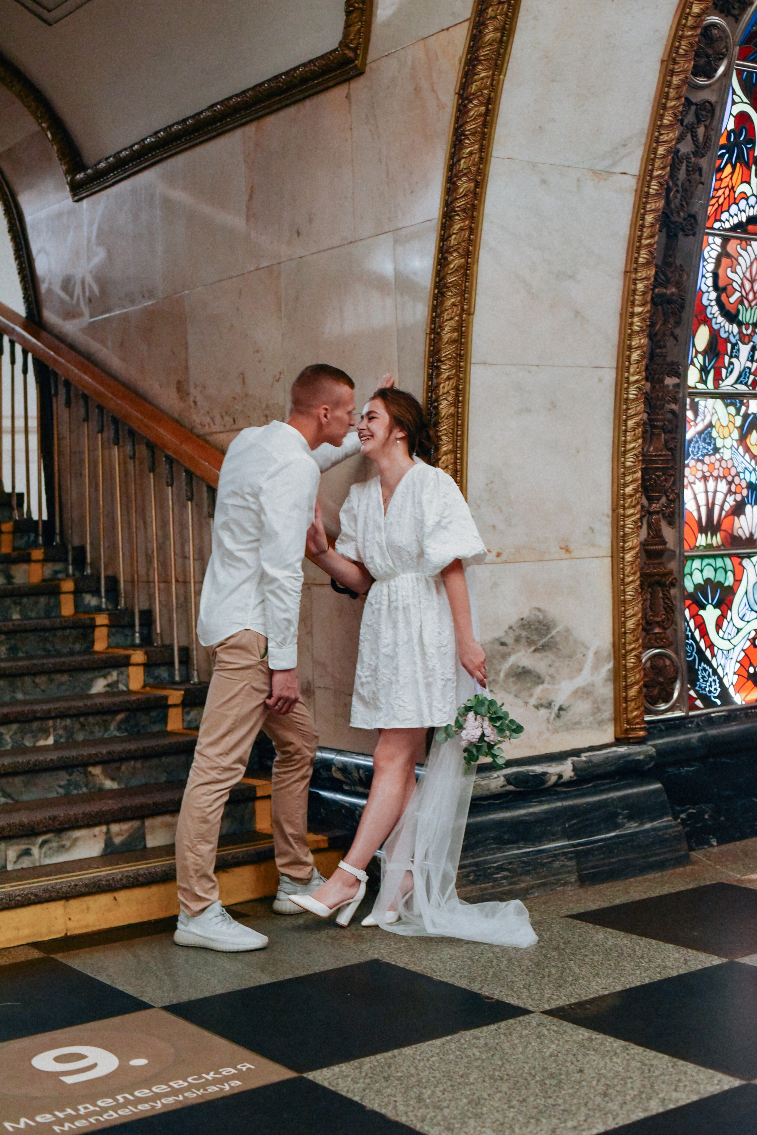 Андрей и Дарья ЗАГС № 4 Свадебная прогулка по городу. Фотограф Лола Волна, город Москва