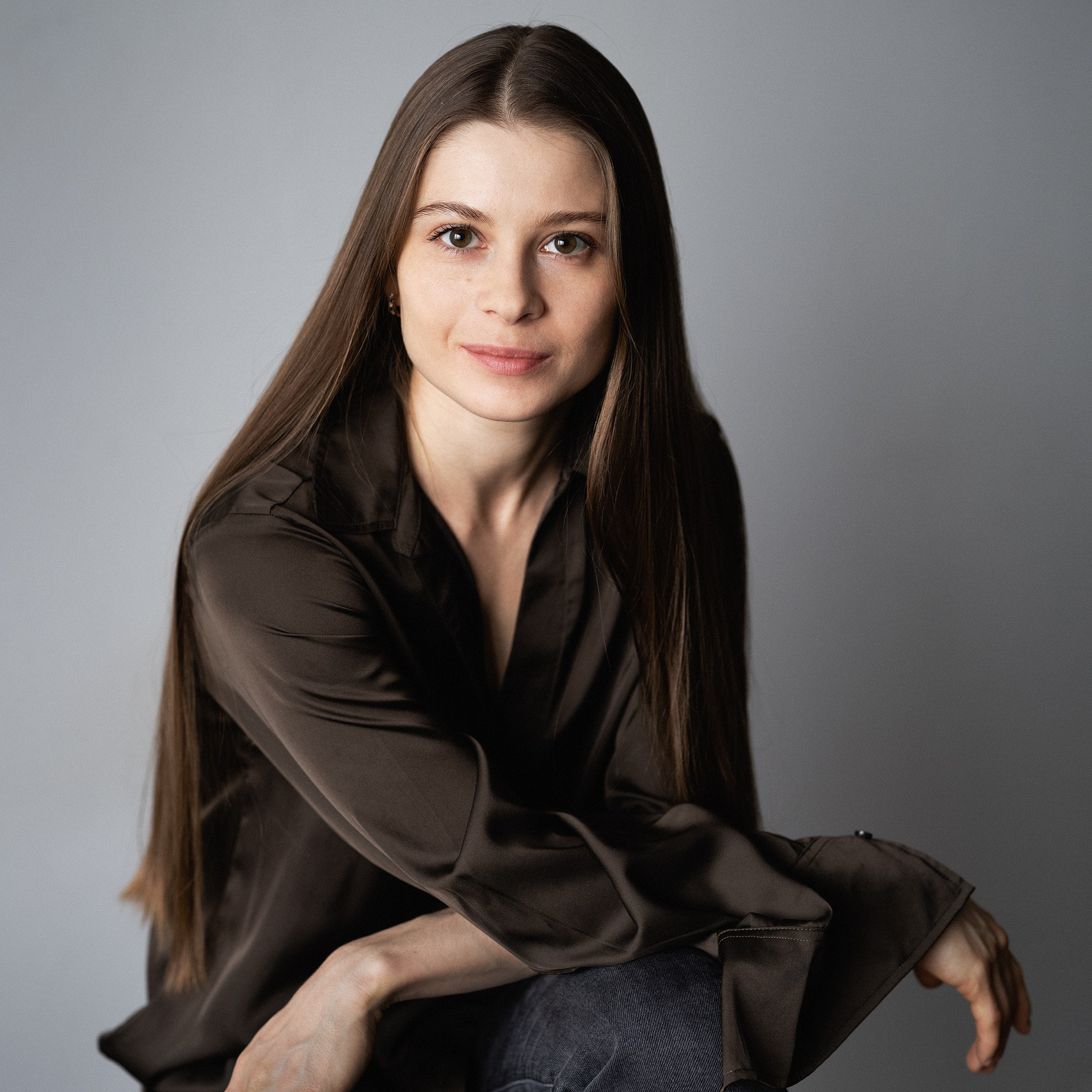 Актриса Елена Кузнецова - студийный портрет. Фотограф: Андрей Троицкий