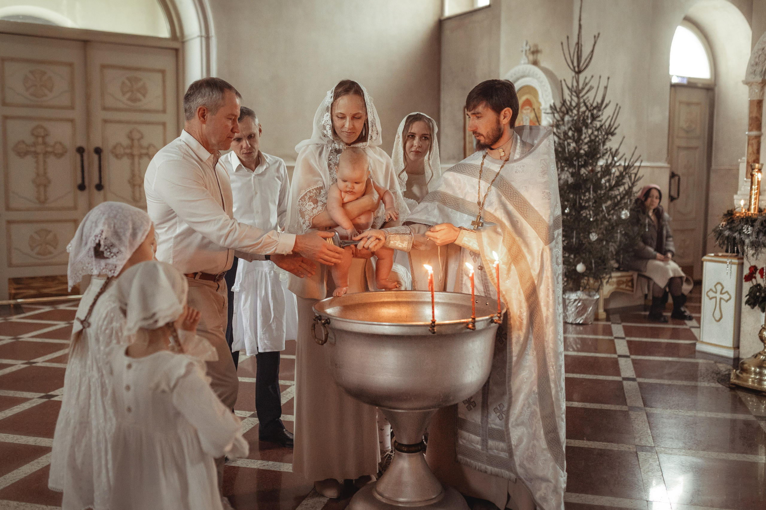 Таинство Крещение Ксении. Храм Александра Невского. Славянск н/К. Фотограф на Крещение и Венчание Краснодарский край — Гранкина Юлия