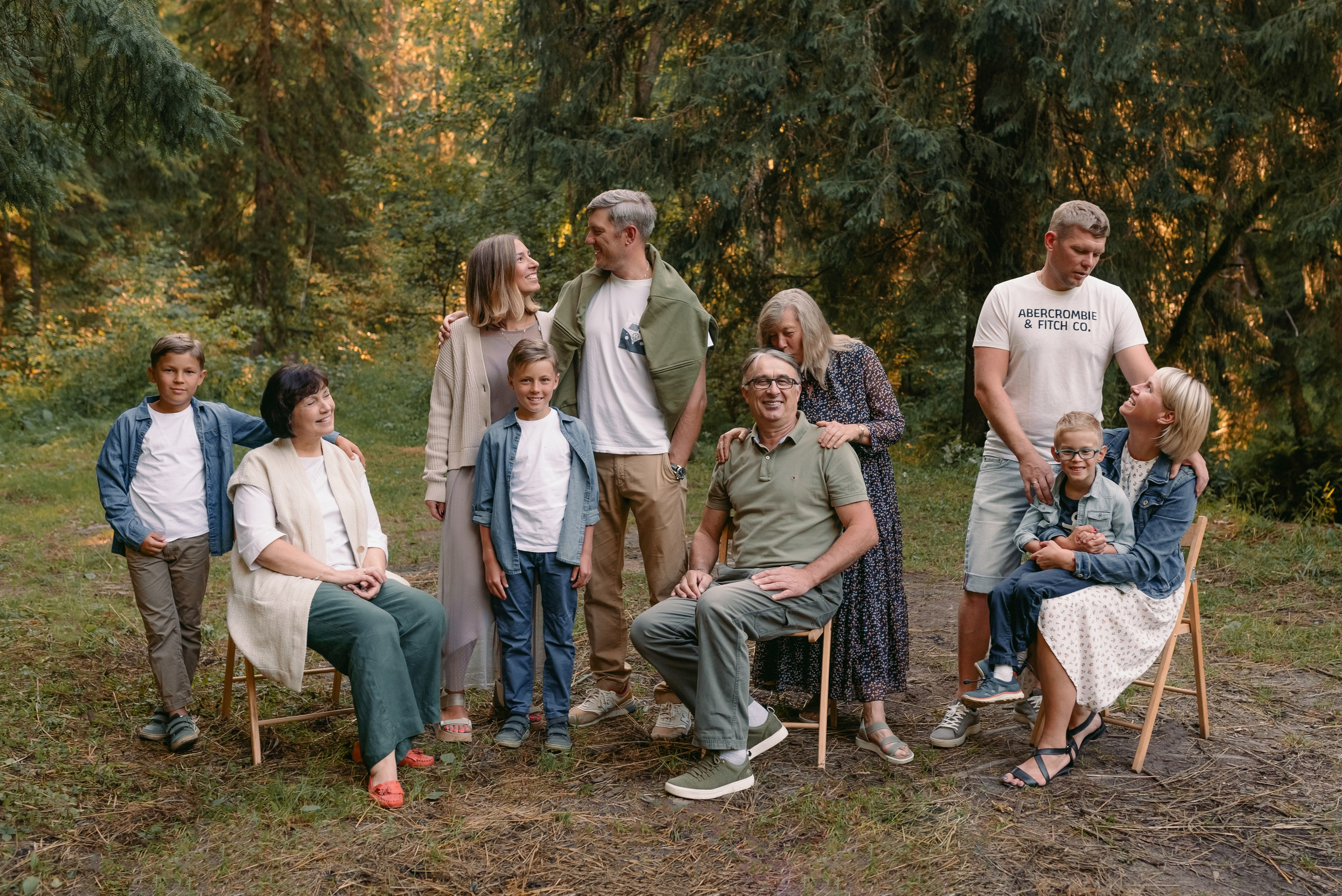 Семейная фотосессия на природе. Фотограф Юлия Кондратьева