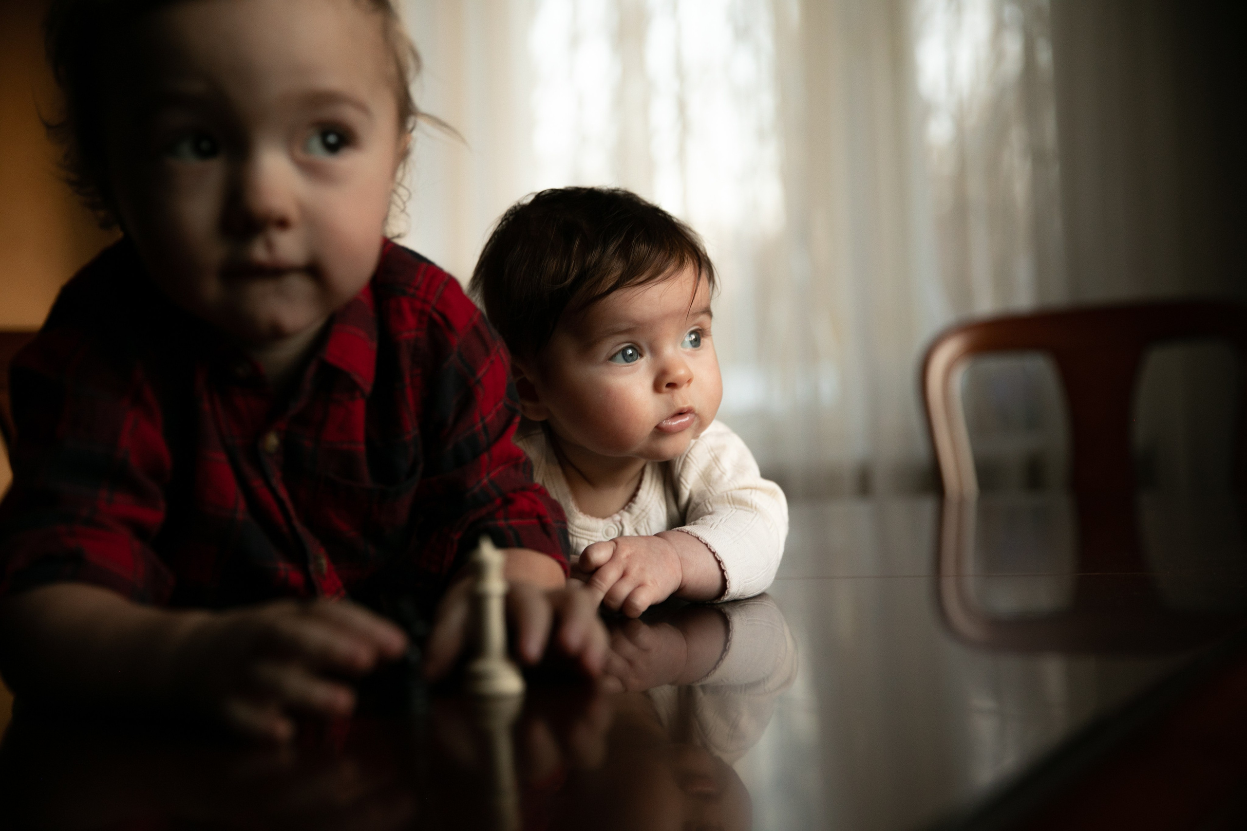 Little Children at a Photo Shoot. Photographer: Oksana Lomnova