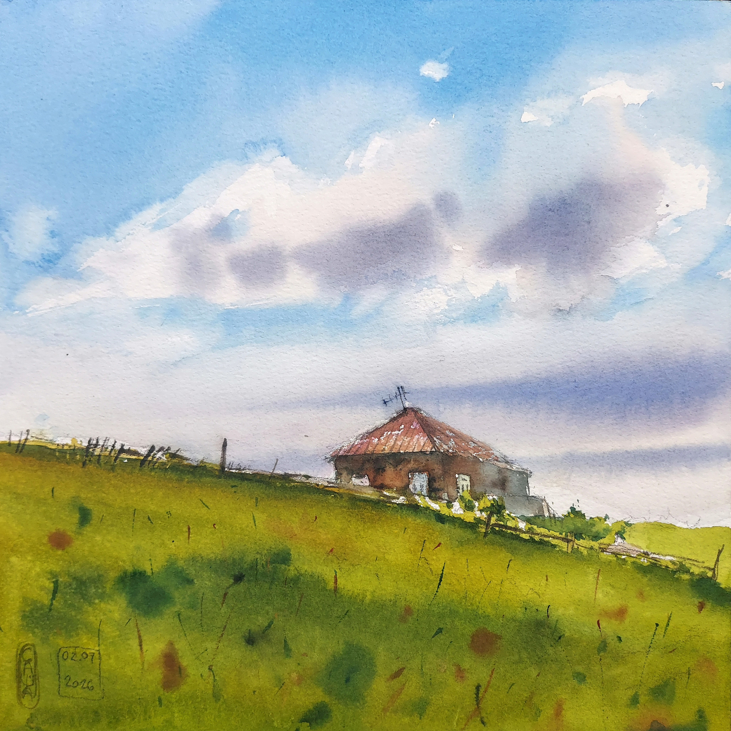 Teguldet | Near Chulym river | July 2026 | 26 x 26 cm