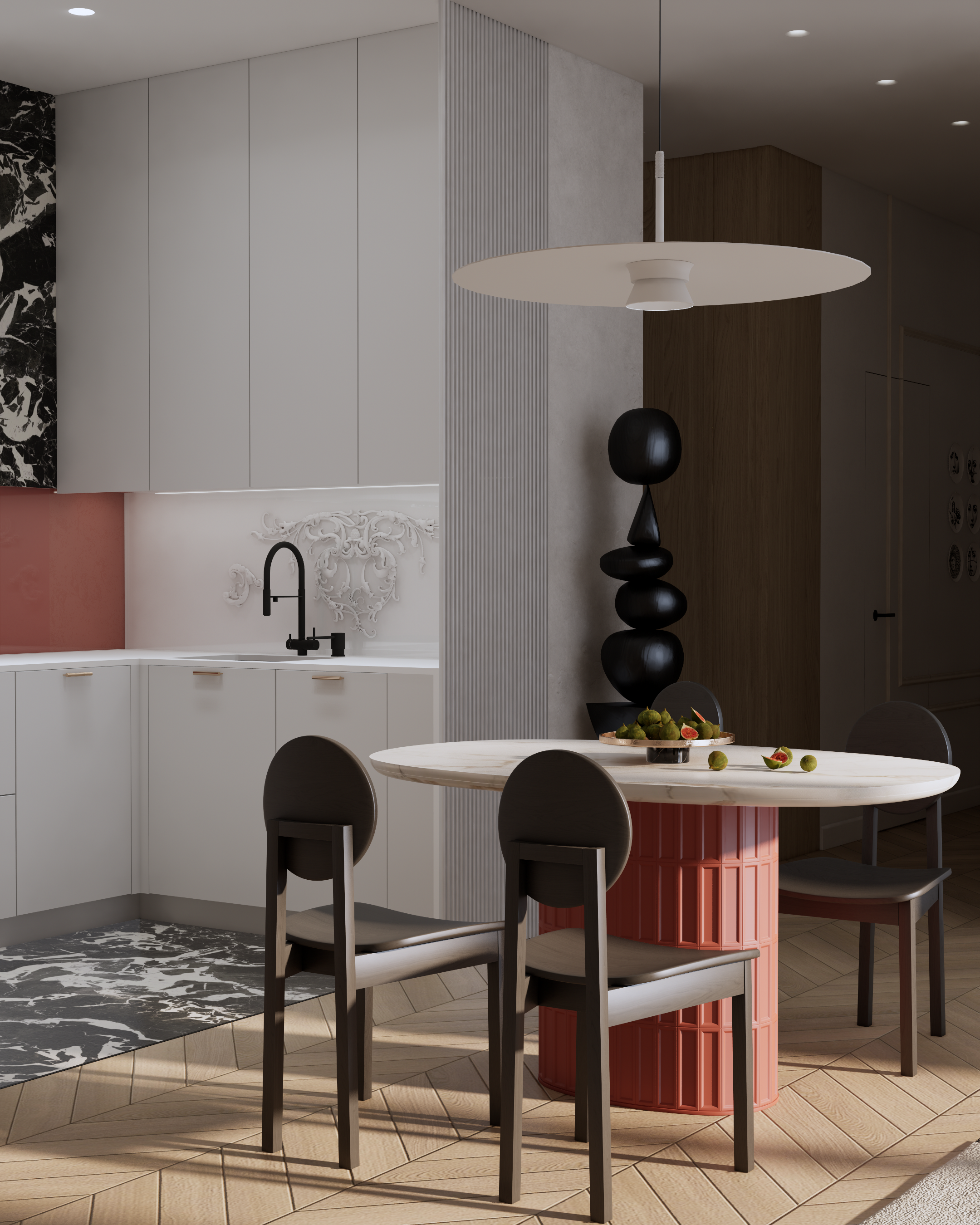 P.U.L.S.E Living Room | Design & Visualization. Интерьерная визуализация SketchUp+Enscape