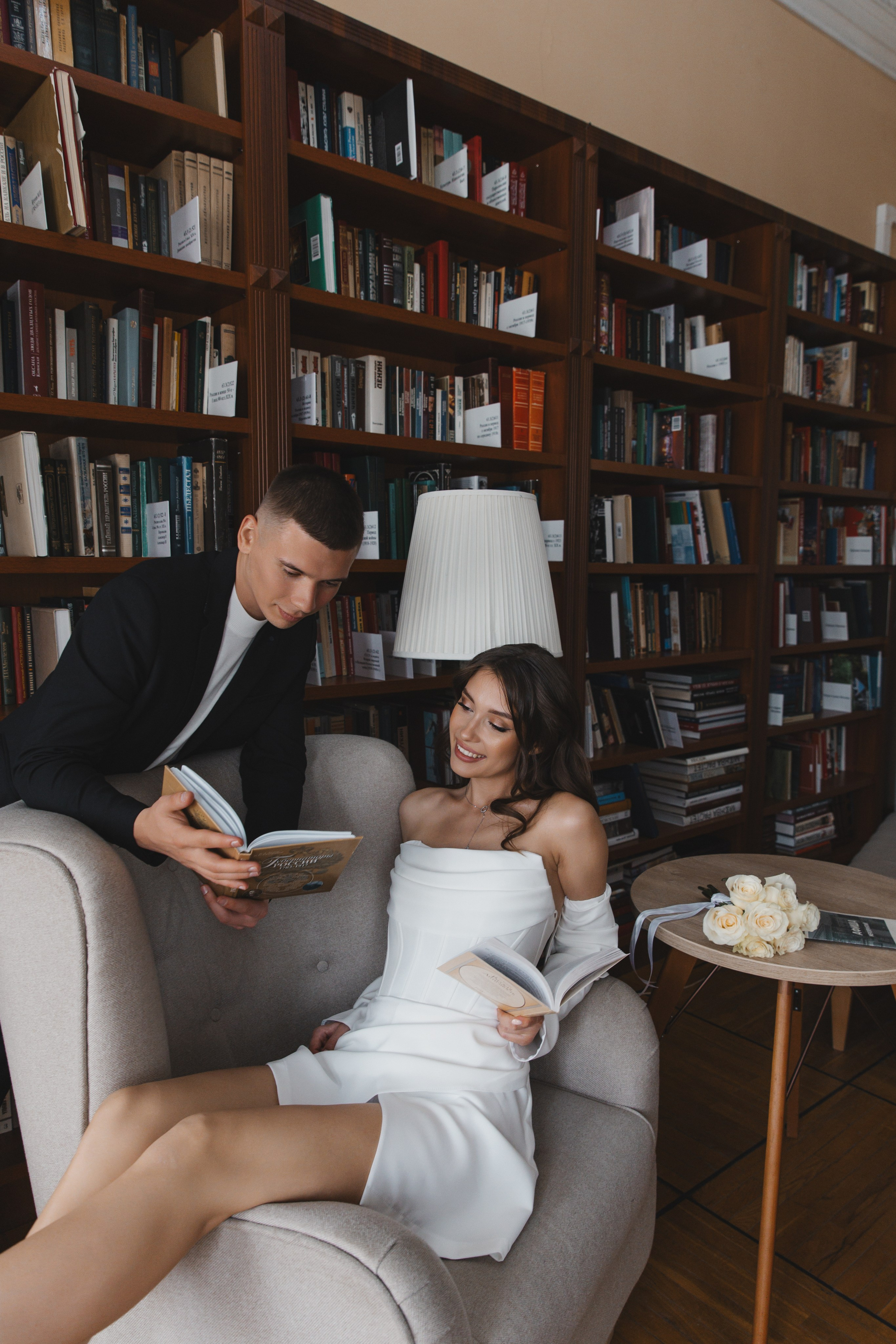 Даниил и Анастасия. Свадебная фотосессия в Библиотеке-читальне им. А. С. Пушкина. Фотограф и видеограф Анна Домашенко