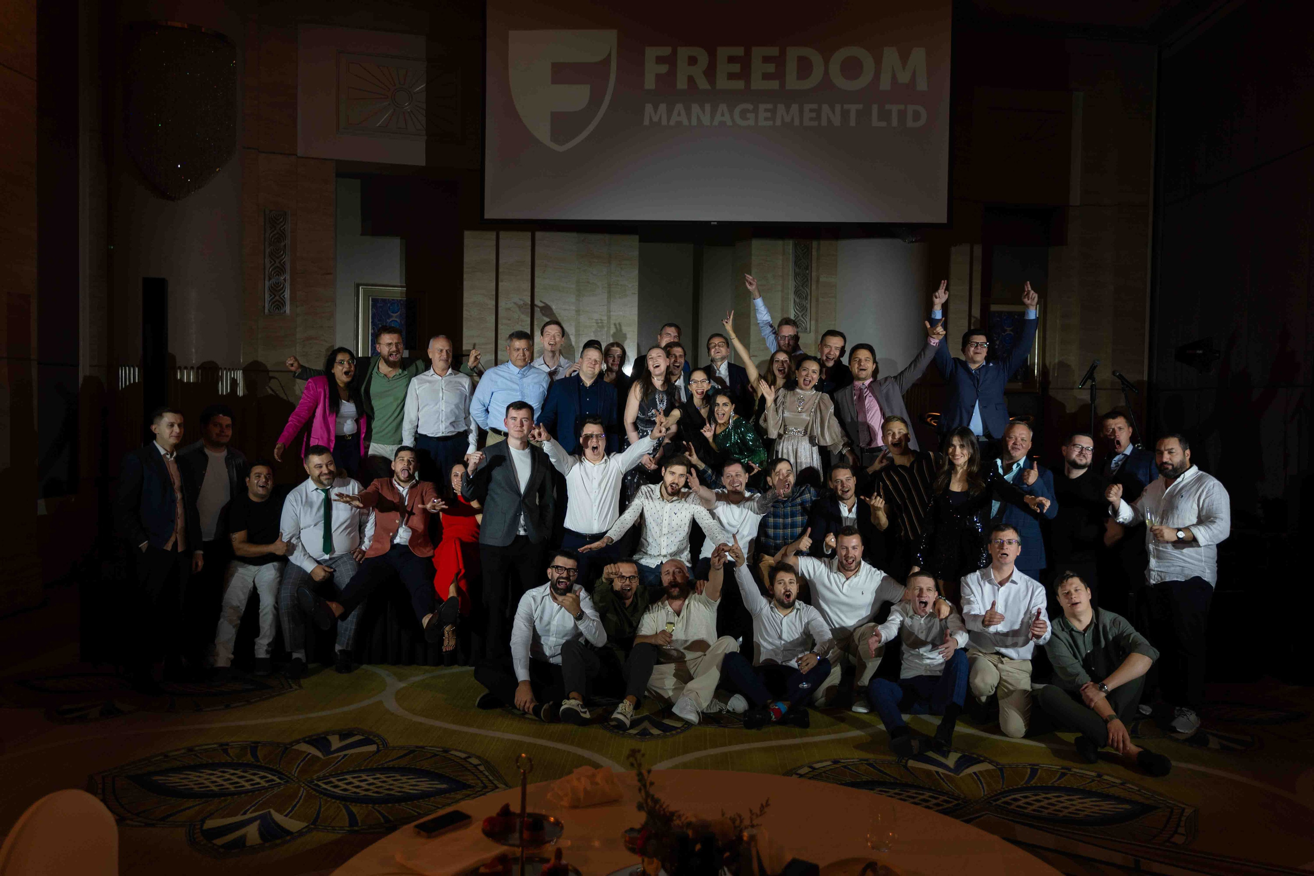Новогодний корпоратив freedom management в St.Regis Abu Dhabi. Фотограф и видеограф в Москве и Абу Даби Мария Кулагина