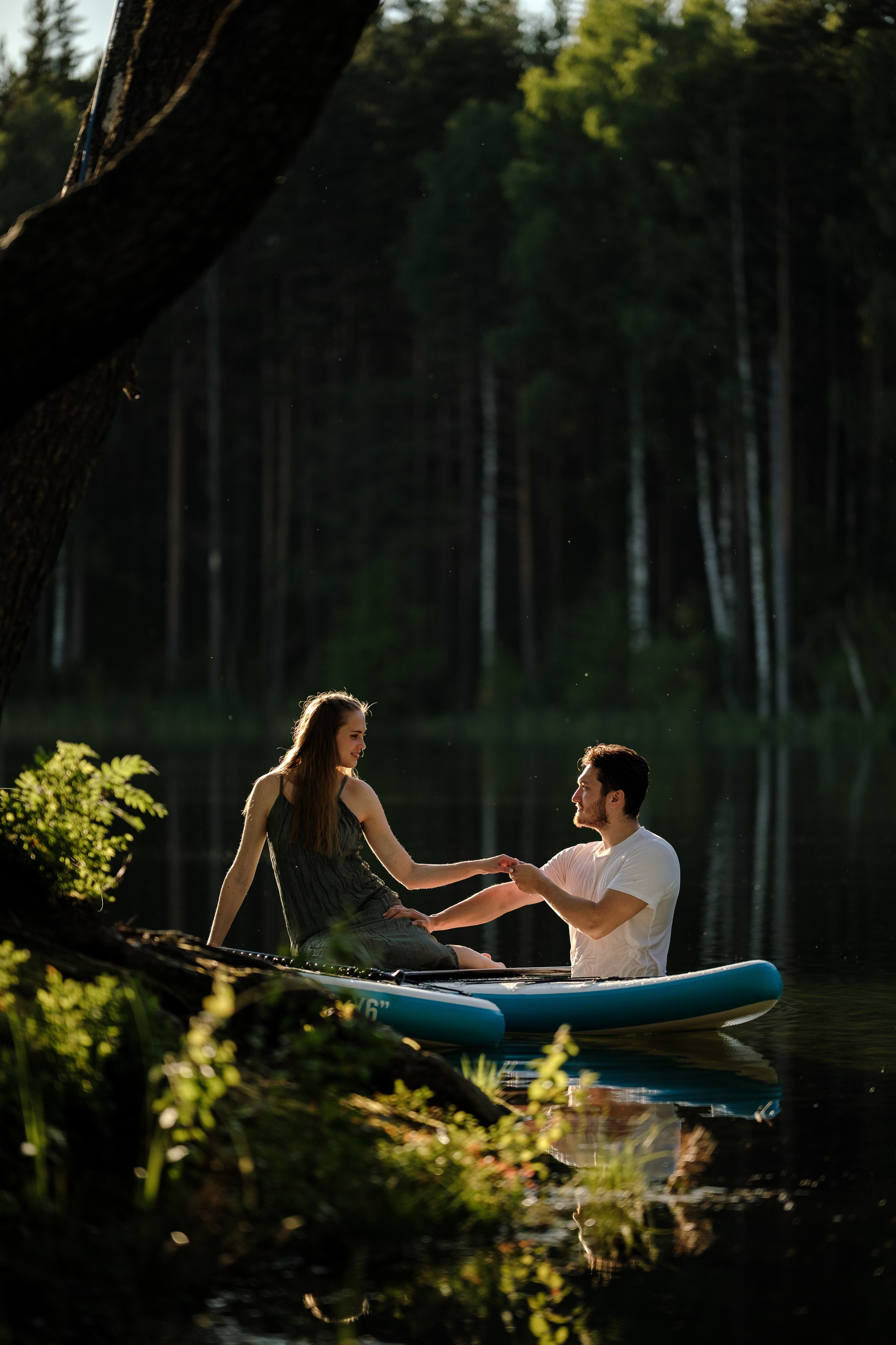 Петя и Лина, на сапах. Интерьерный фотограф и видеограф в Санкт-Петербурге Вадим Балбашевский