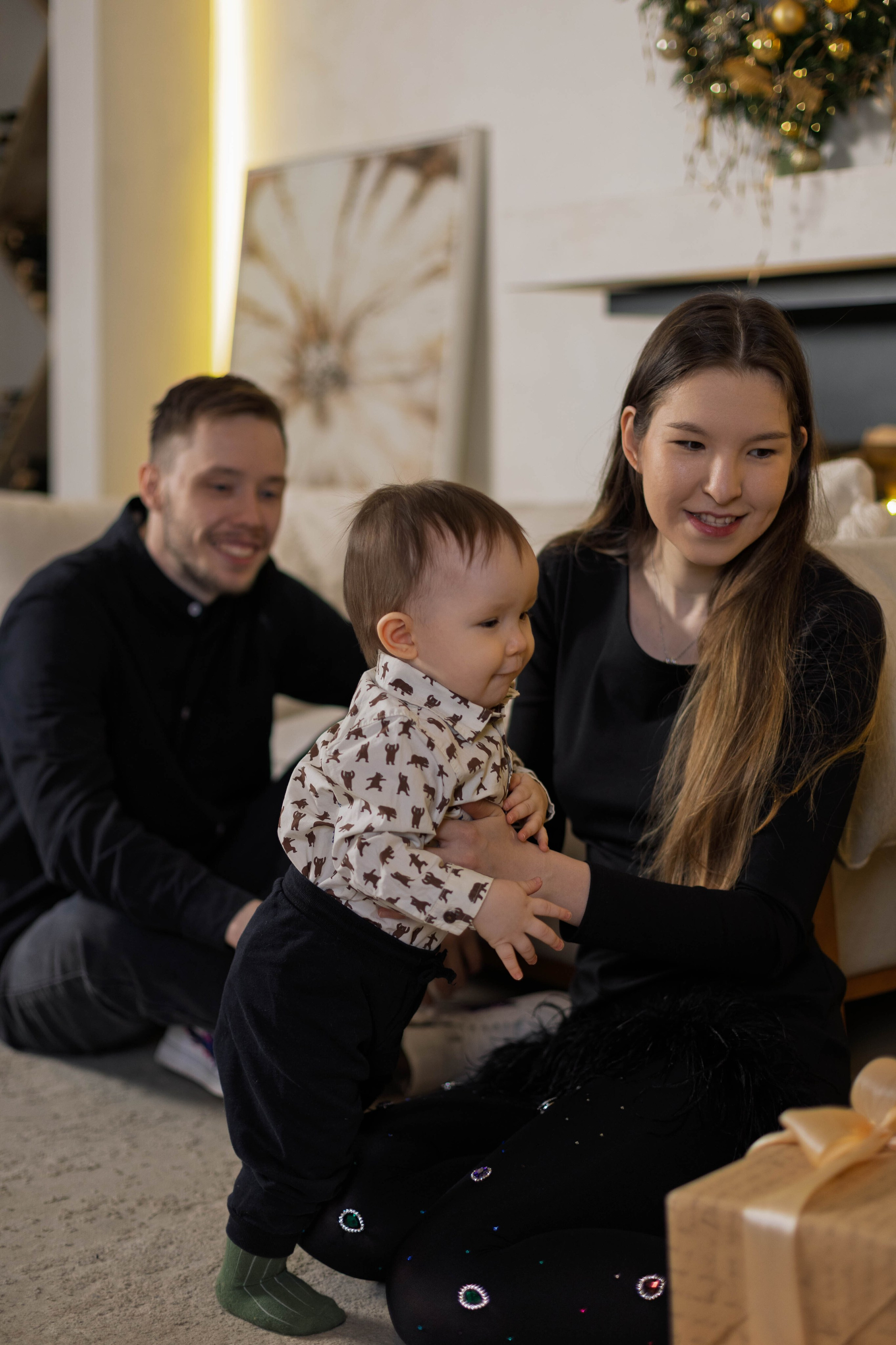 Миша и родители. Семейный фотограф Гульцовская Екатерина