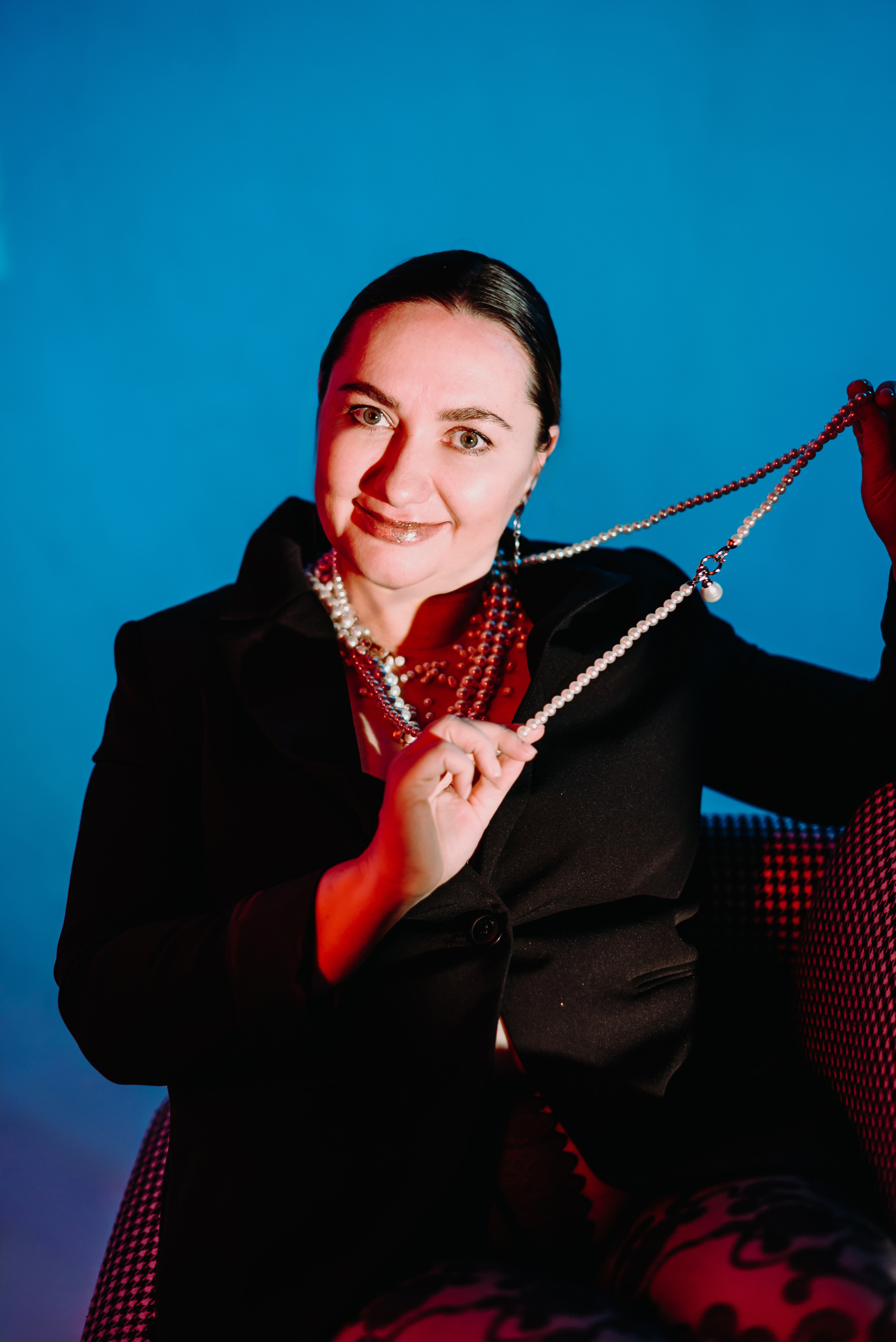 Фотосессия Анеты с цветным светом