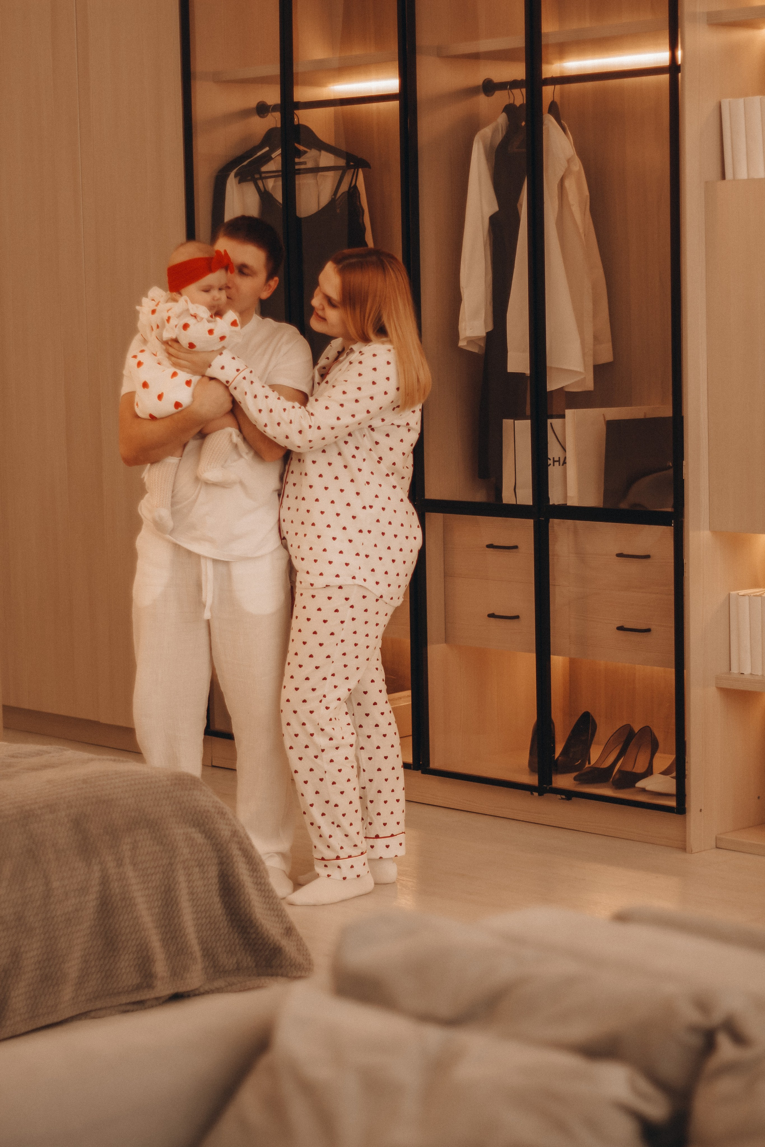 Варюша с мамой и папой. Семейный фотограф Полина Легачева