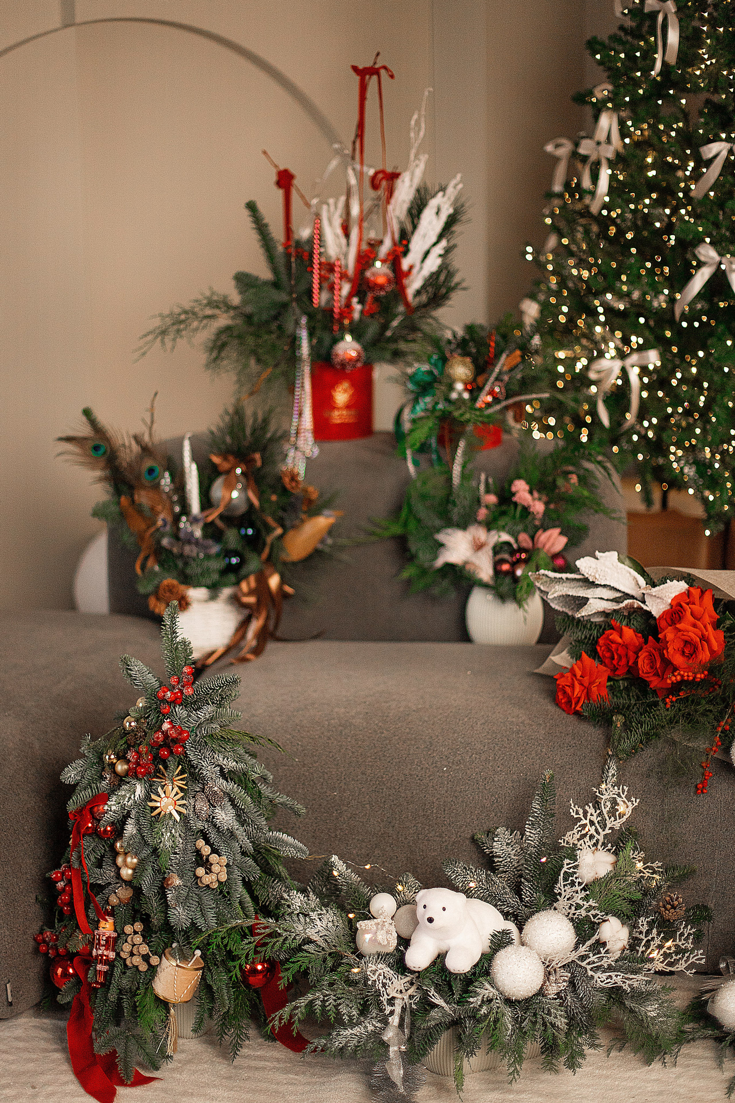 Новогодняя съемка для цветочного бутика. Семейный и индивидуальный фотограф в Ростове-на-Дону