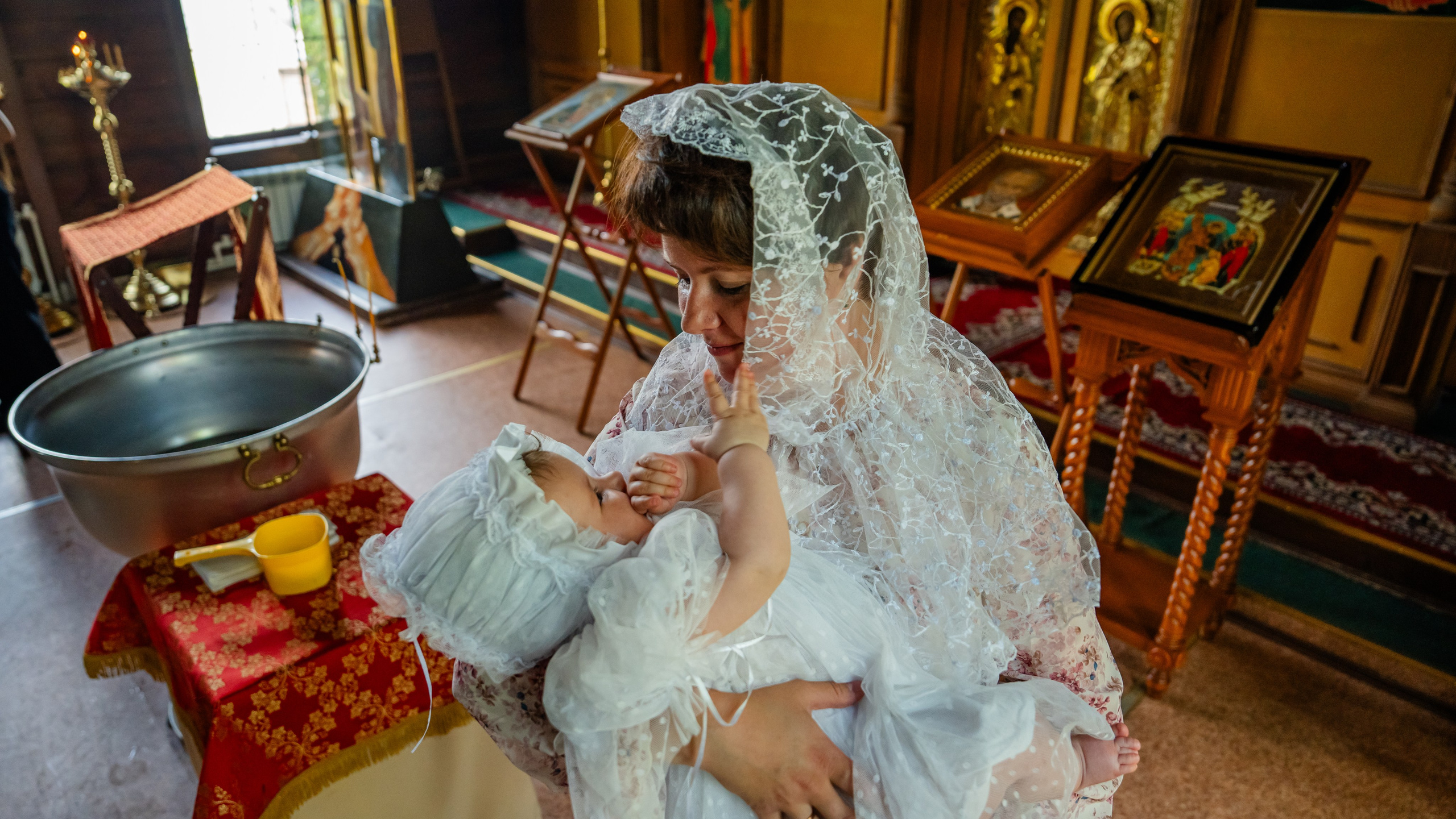 Таинство Крещения Евгении. Крамер Юлиана детский и семейный фотограф