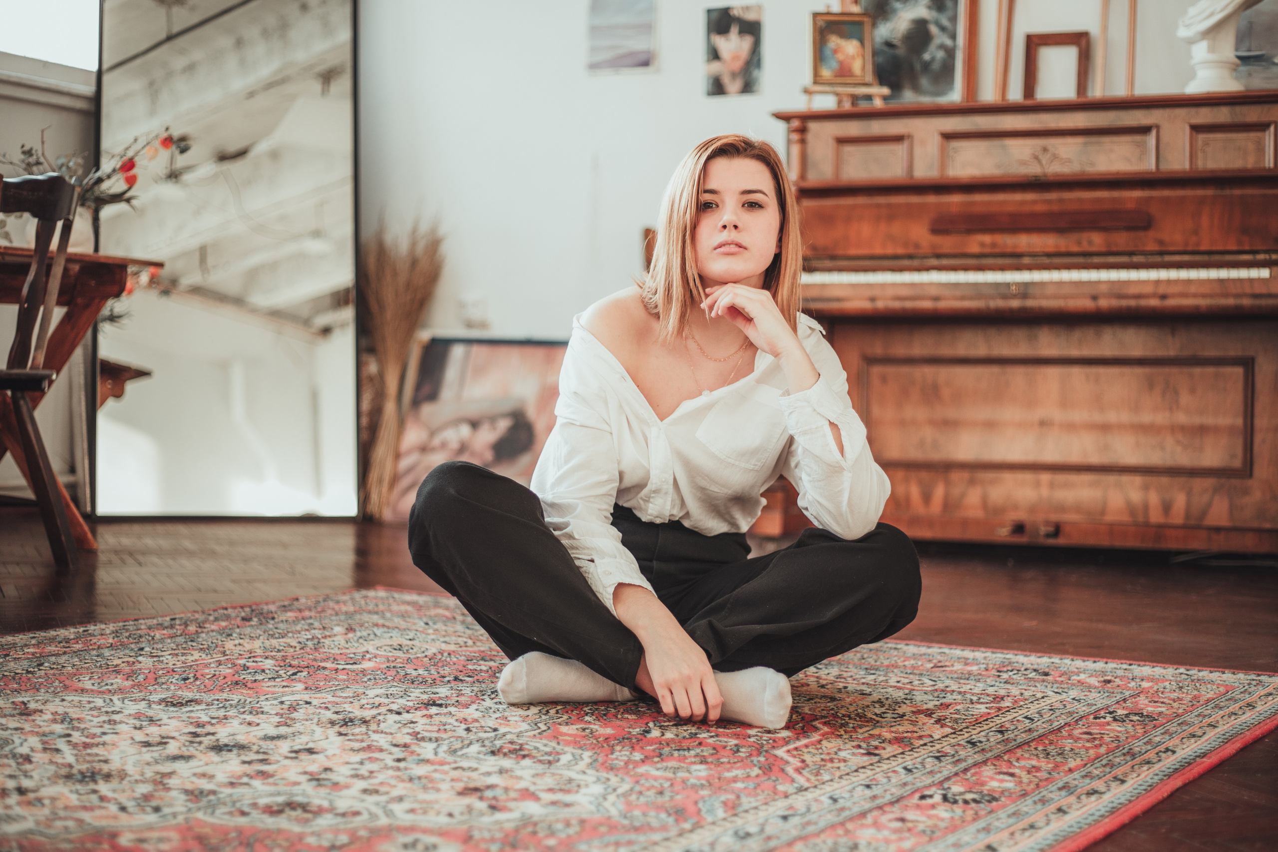 Женский портрет в студии. Портретный фотограф в Москве Анна Бобрик