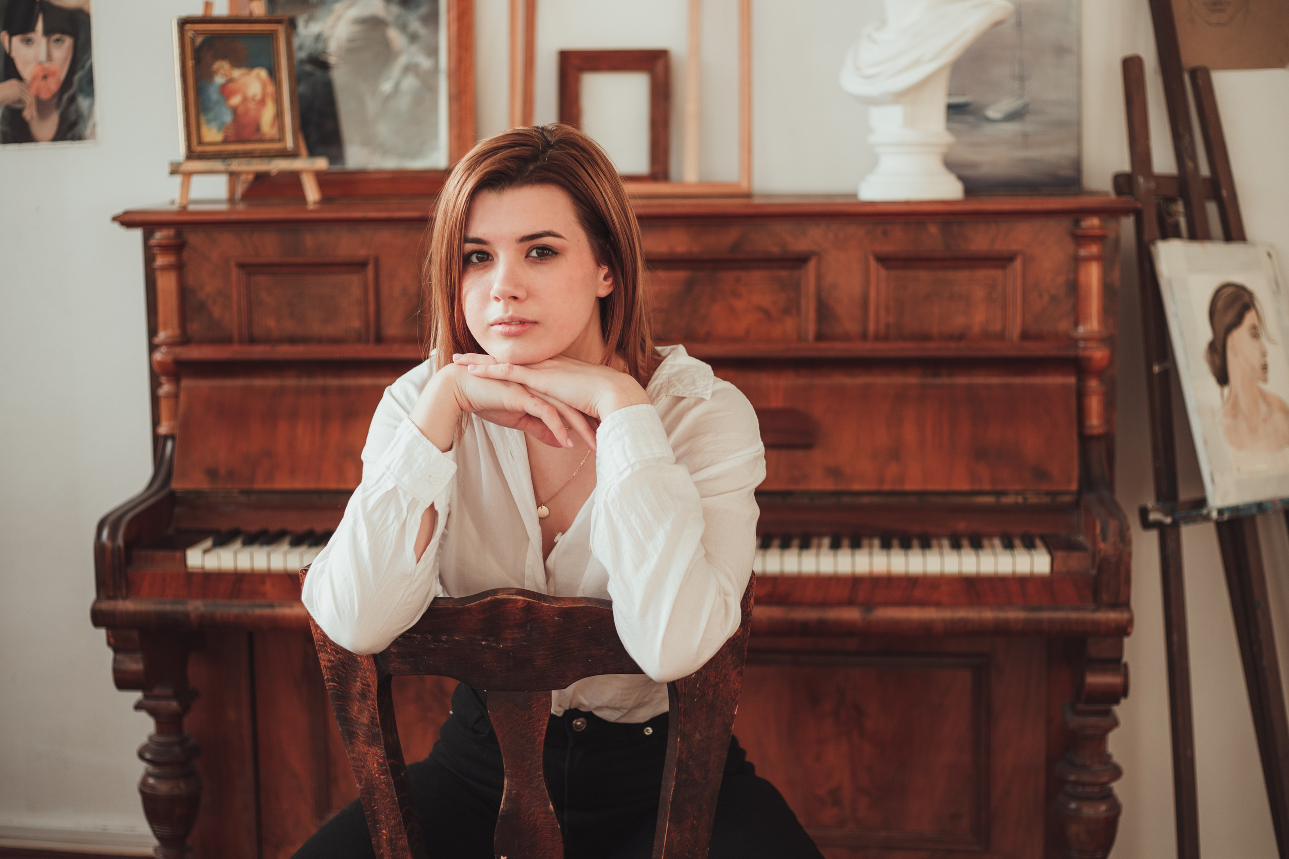 Женский портрет в студии. Портретный фотограф в Москве Анна Бобрик