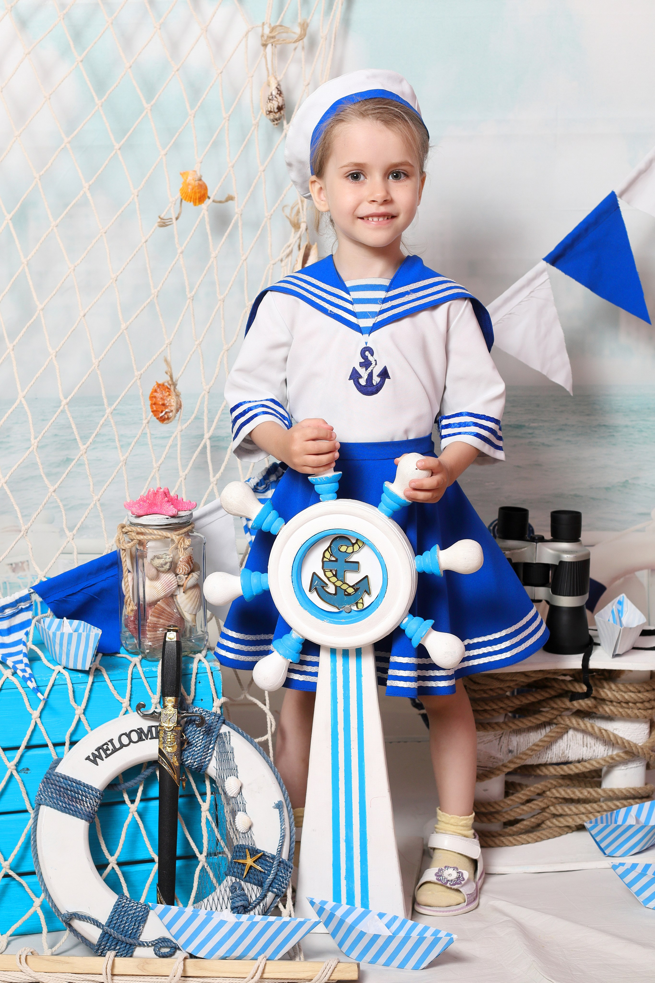 Морячка и моряк. Детская выездная фотостудия