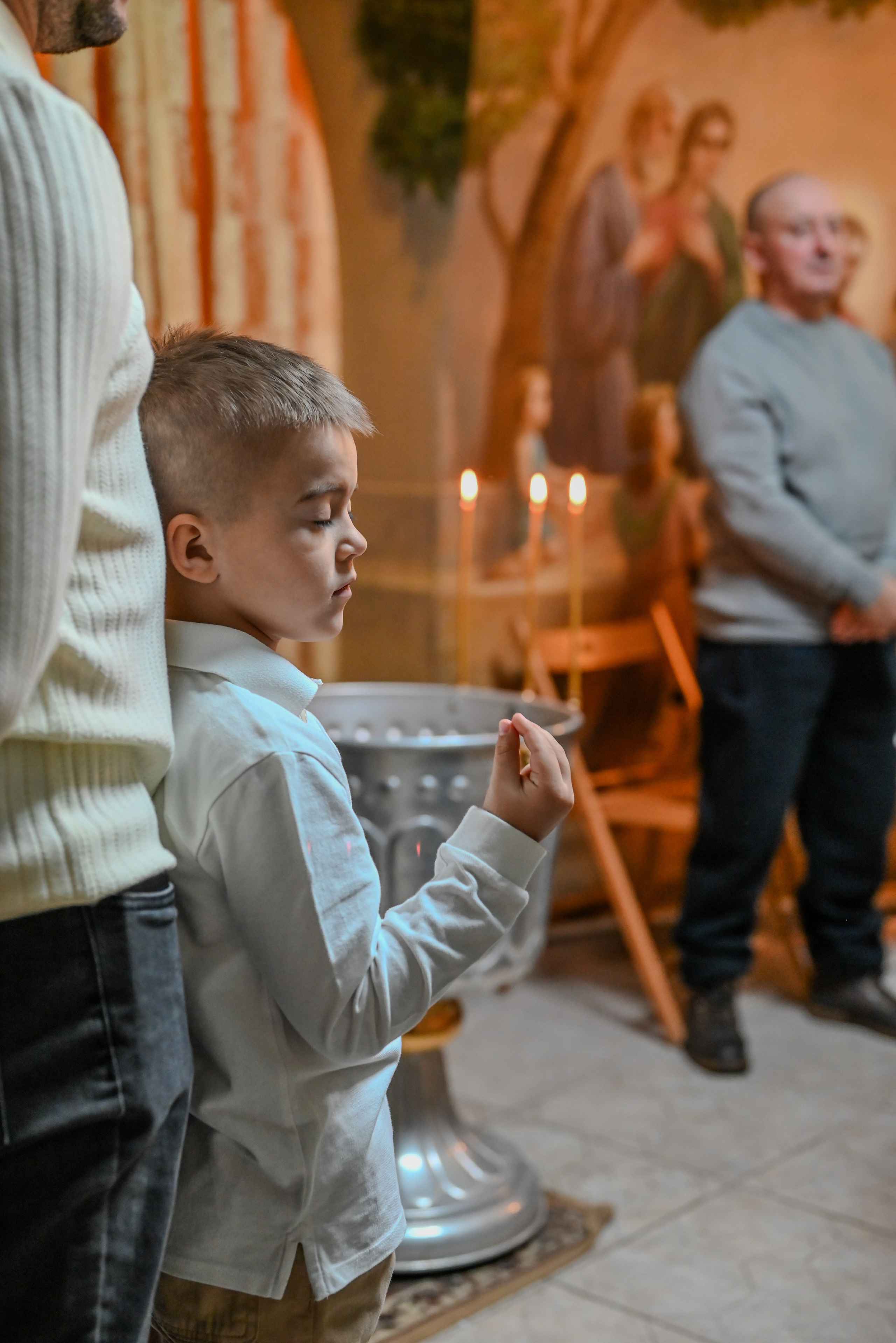 Крещение Совхоз Ленина. Семейный и детский фотограф Москва