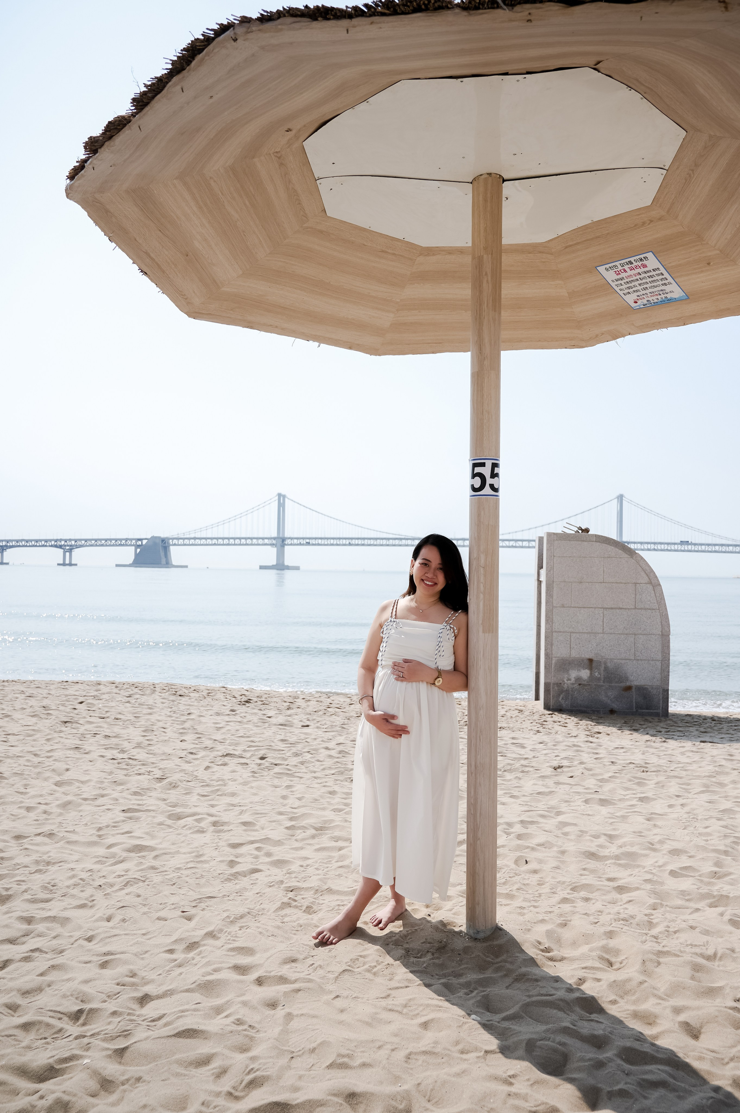 Maternity photoshoot at Gwangalli in Busan. Busan photographer | Фотограф Пусан