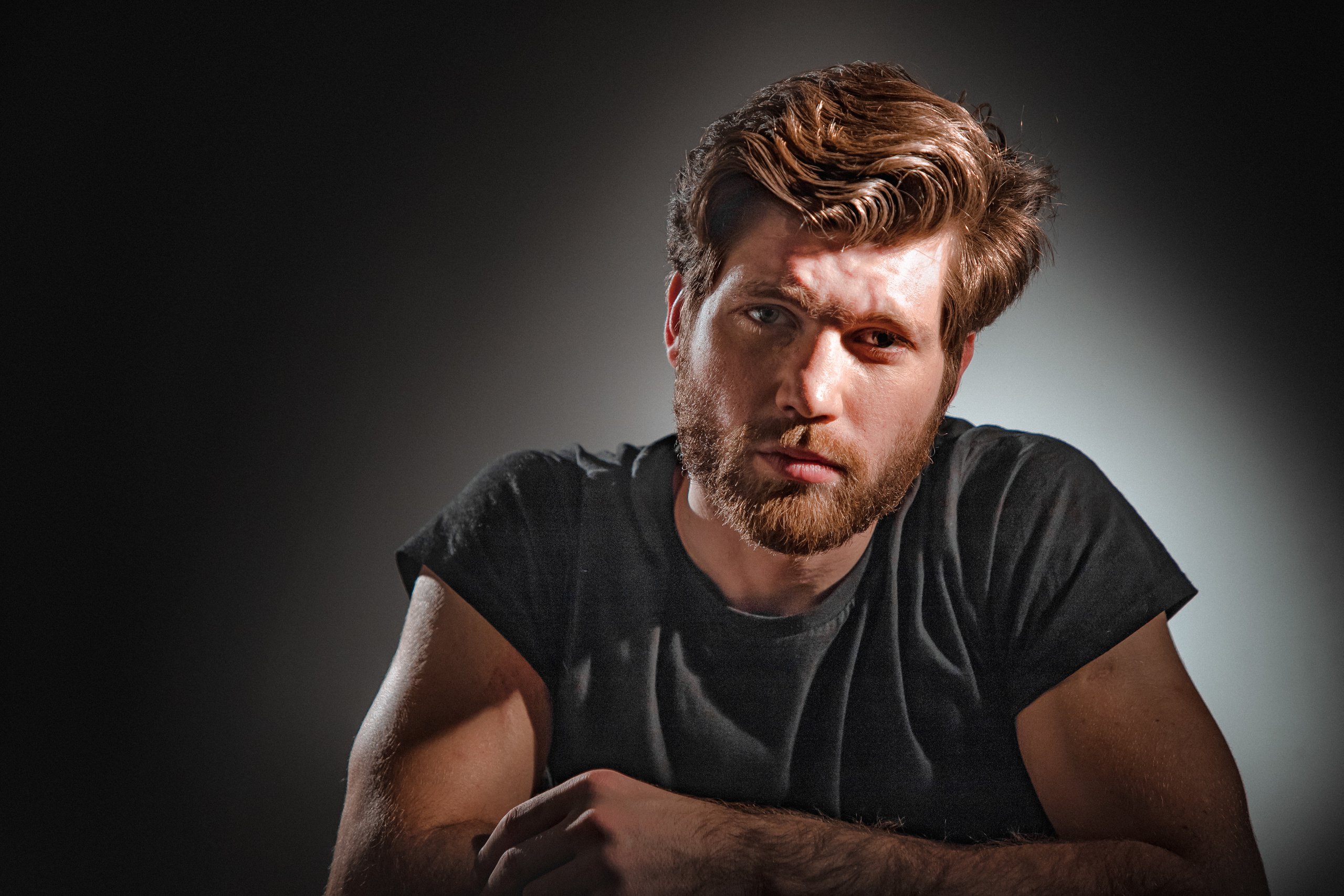 Игорь Чернявый, мужской портрет, голивудский портрет, чб портрет