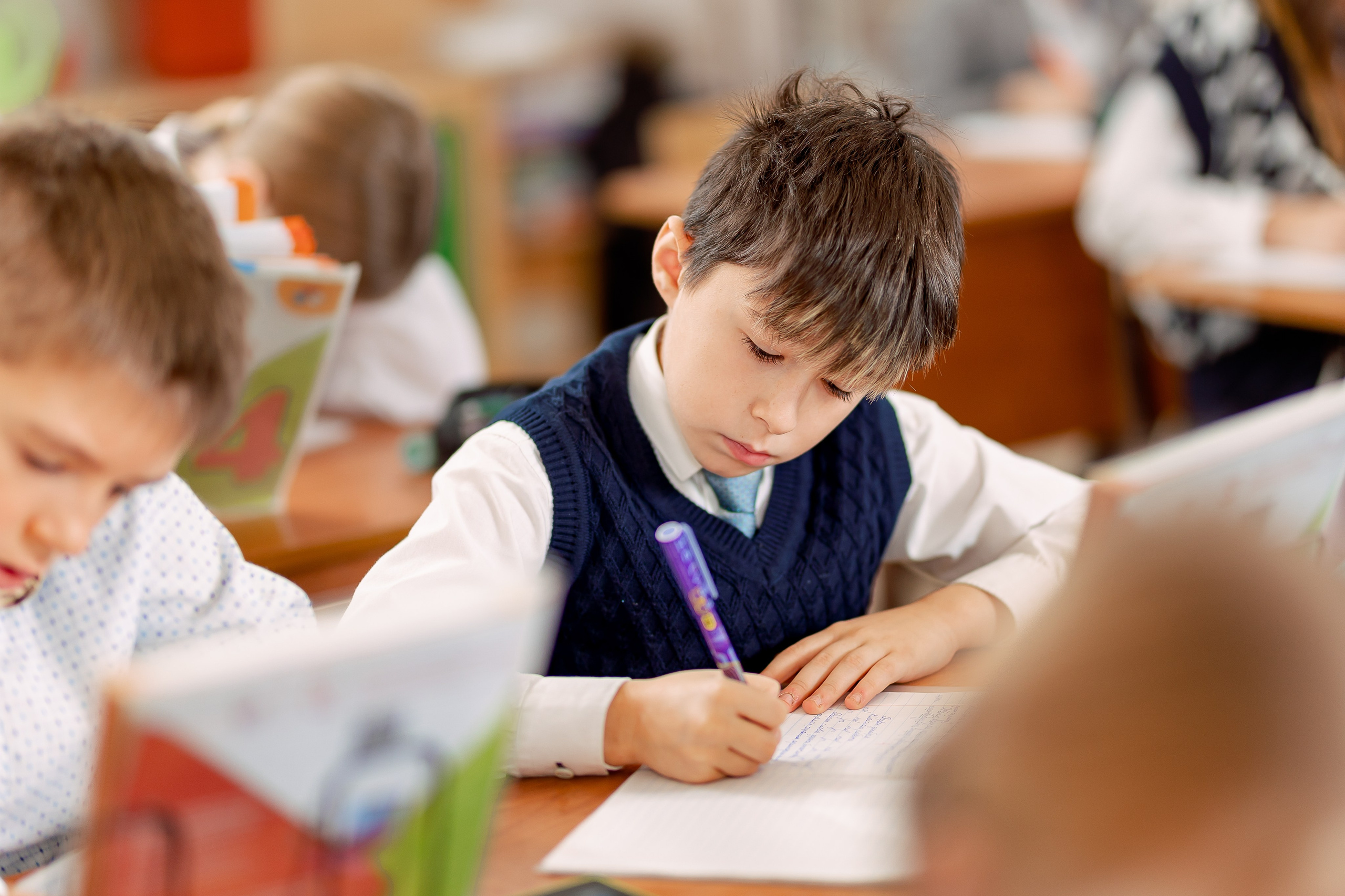 Репортаж на уроках. Семейный и детский фотограф Комина Елена, Власиха, Одинцово