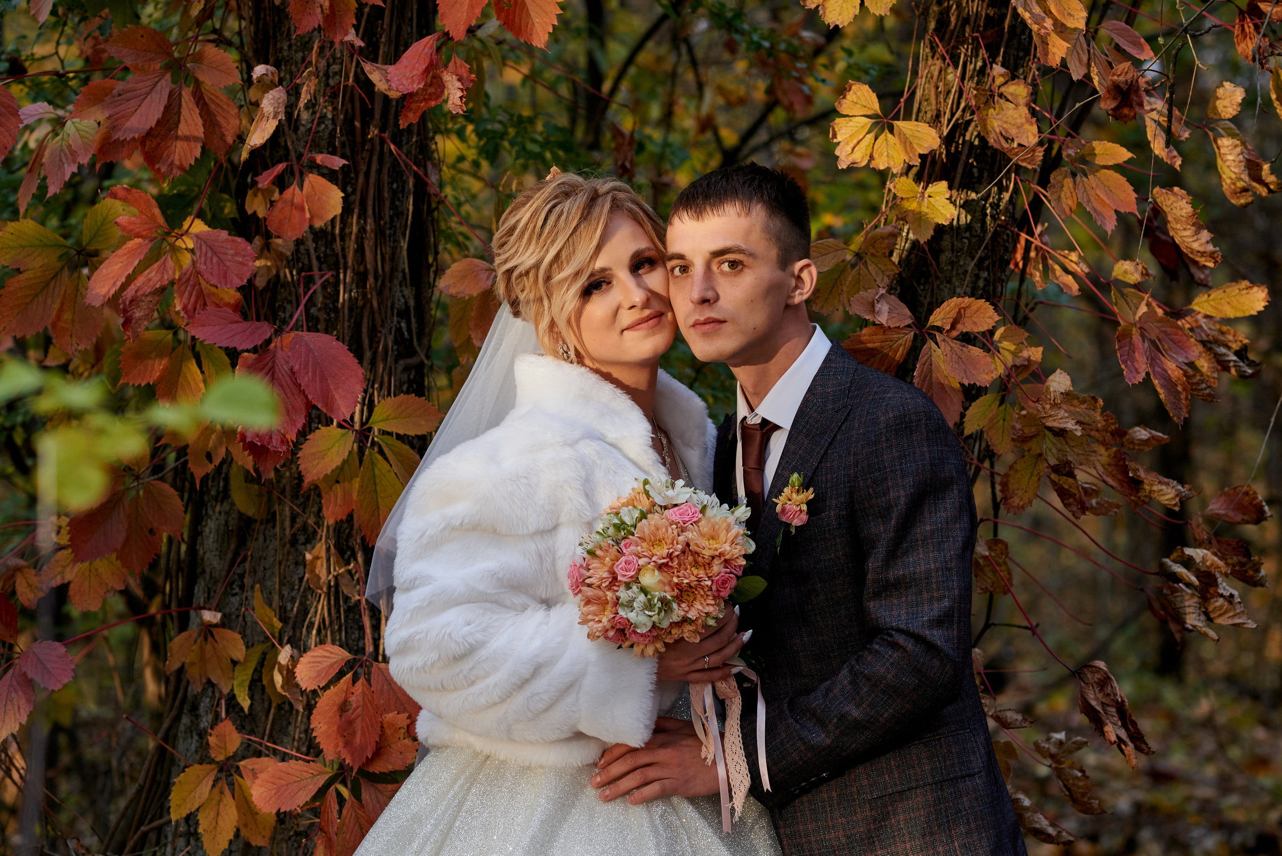 Осенняя свадьба Антона и Лилии. Свадебный, семейный, детский фотограф в Острогожске Татьяна Волошина