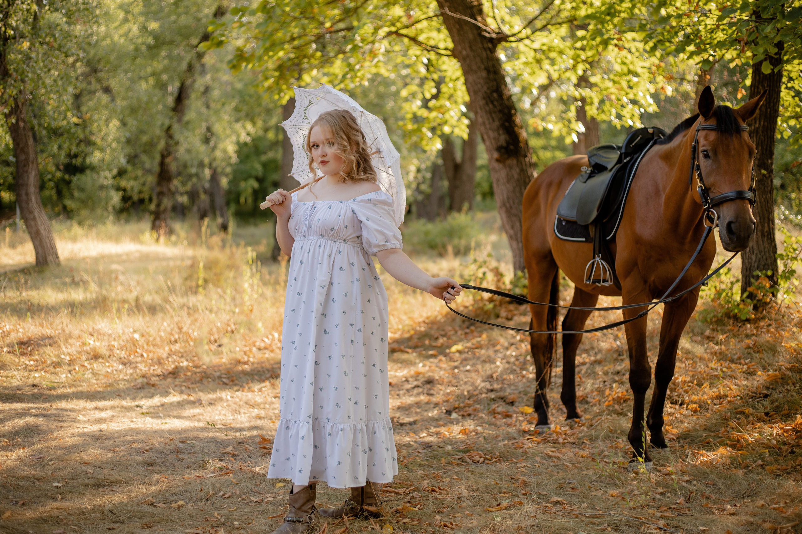 Летняя фотопрогулка с лошадкой 🌿. Семейный фотограф в Саратове Элоиза Ляпина