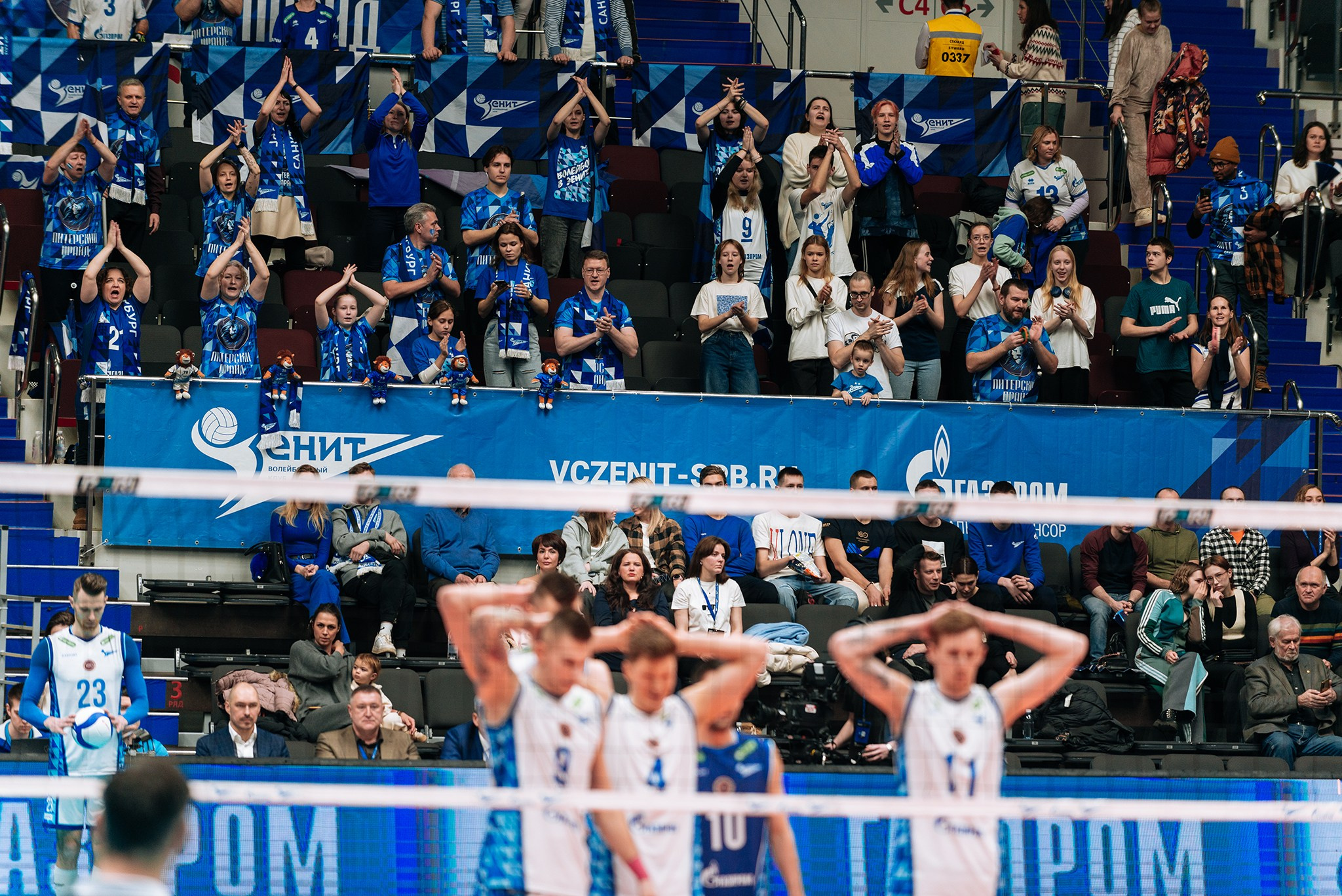 Зенит — Динамо-ЛО. Чемпионат России по волейболу. Февраль 24. Репортажный фотограф в Санкт-Петербурге Анастасия Клёпова