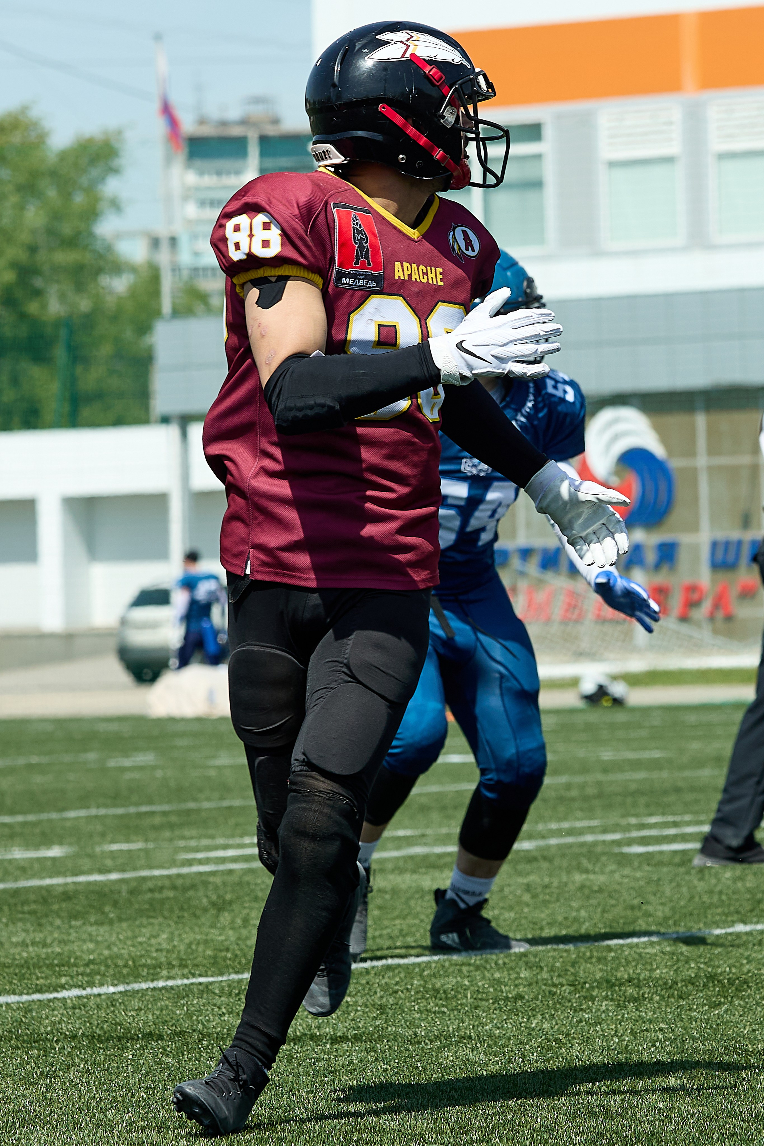 Американский футбол. Матч Чемпионата России. Светлана Родионова — фотограф спортивный и не только