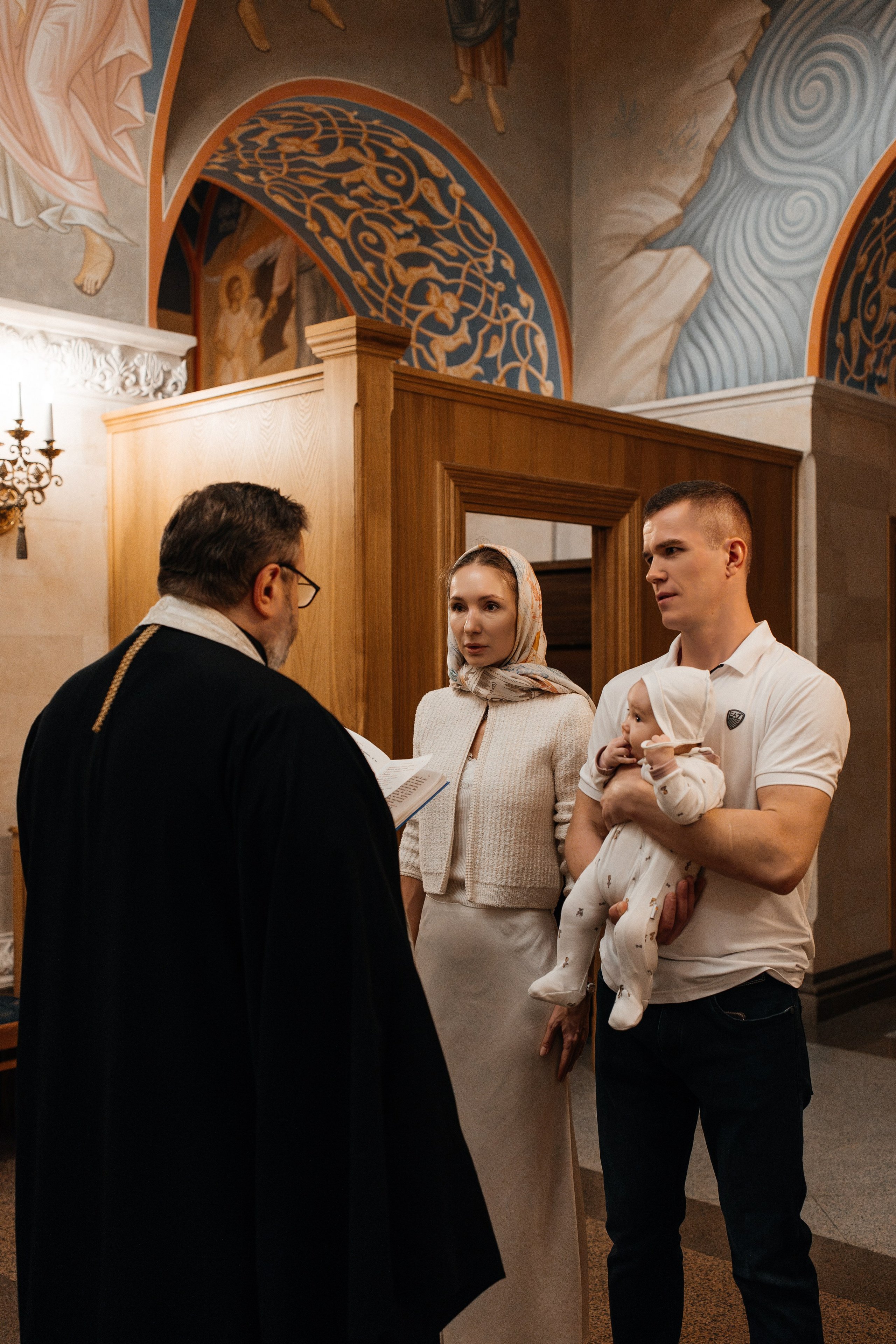 Крещение Анны. Семейный фотограф в Москве Алина Киблина