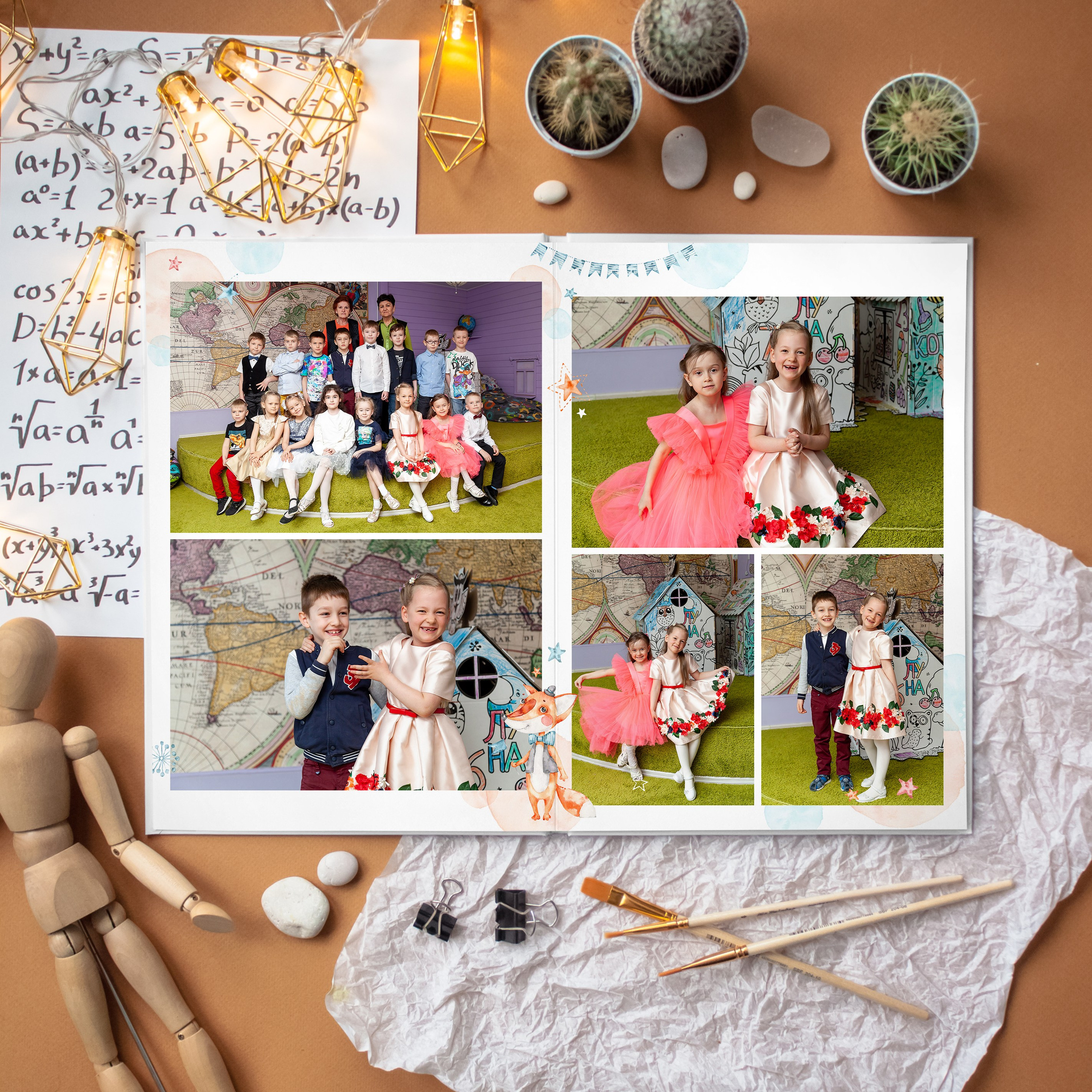 Групповой разворот в дизайне "Лисички"