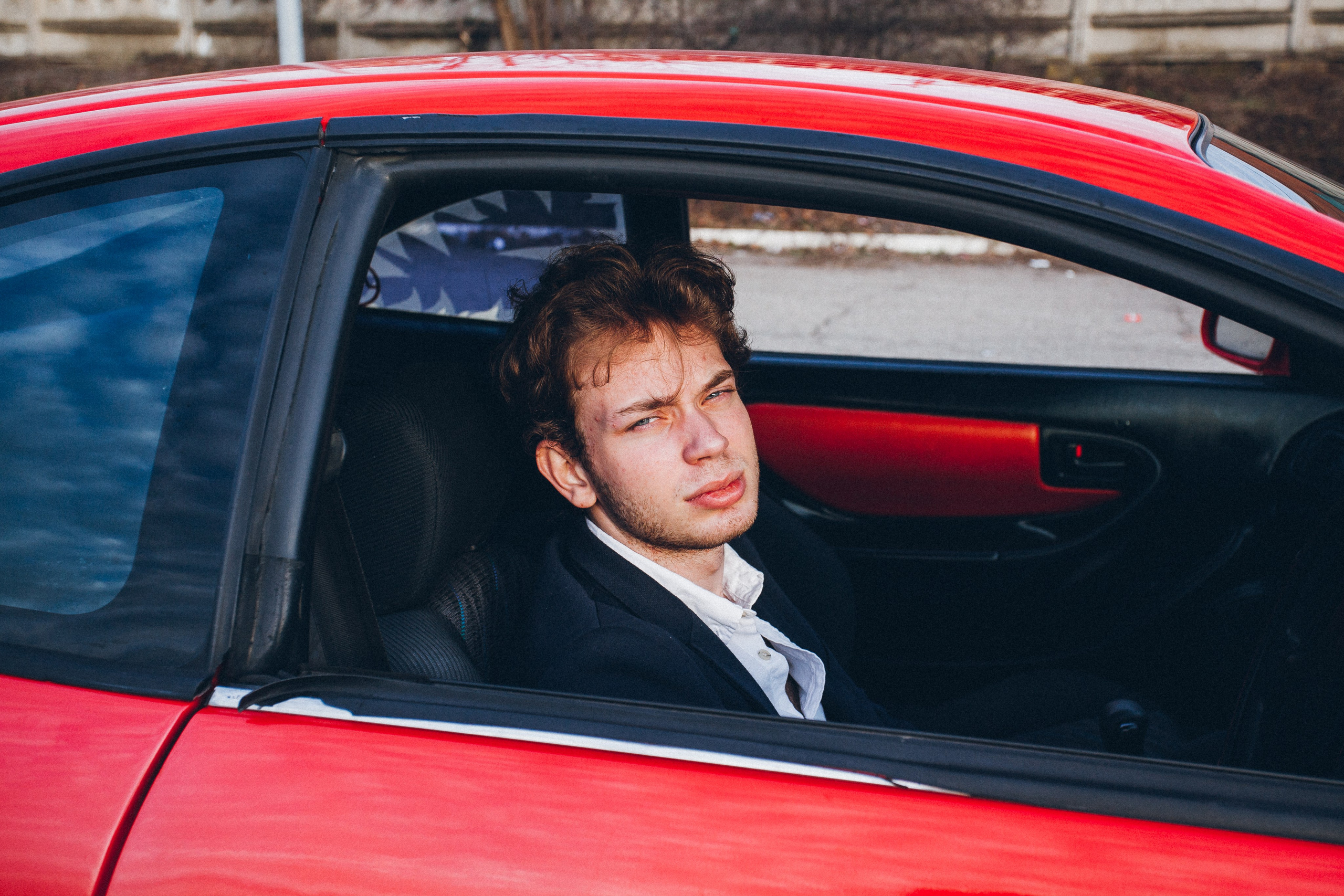 Имиджевая съемка с машиной. Фотограф Денис Денисов