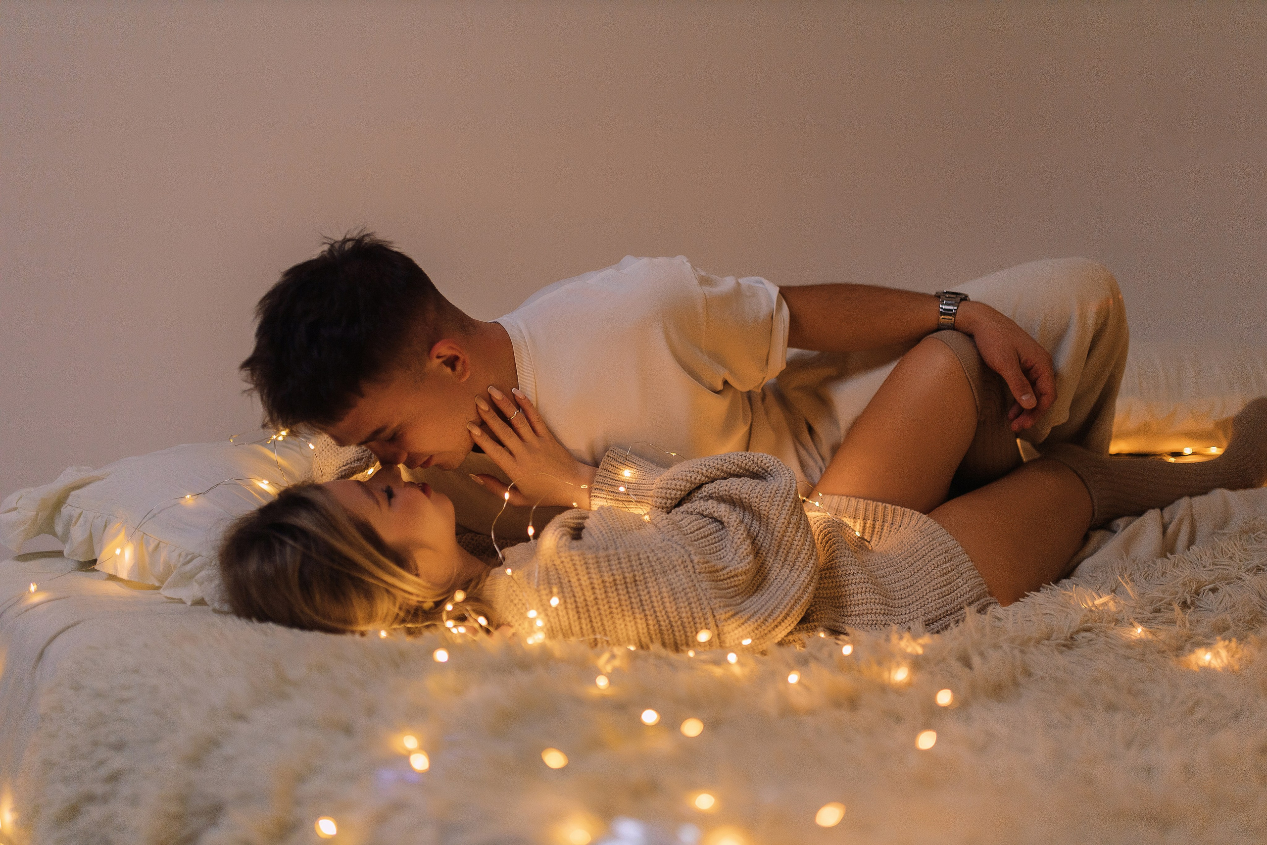 Love-story Новогоднее кино (фотостудия Мануфактура, Балашиха). Семейный фотограф в Москве и Балашихе Гайдарова Лена