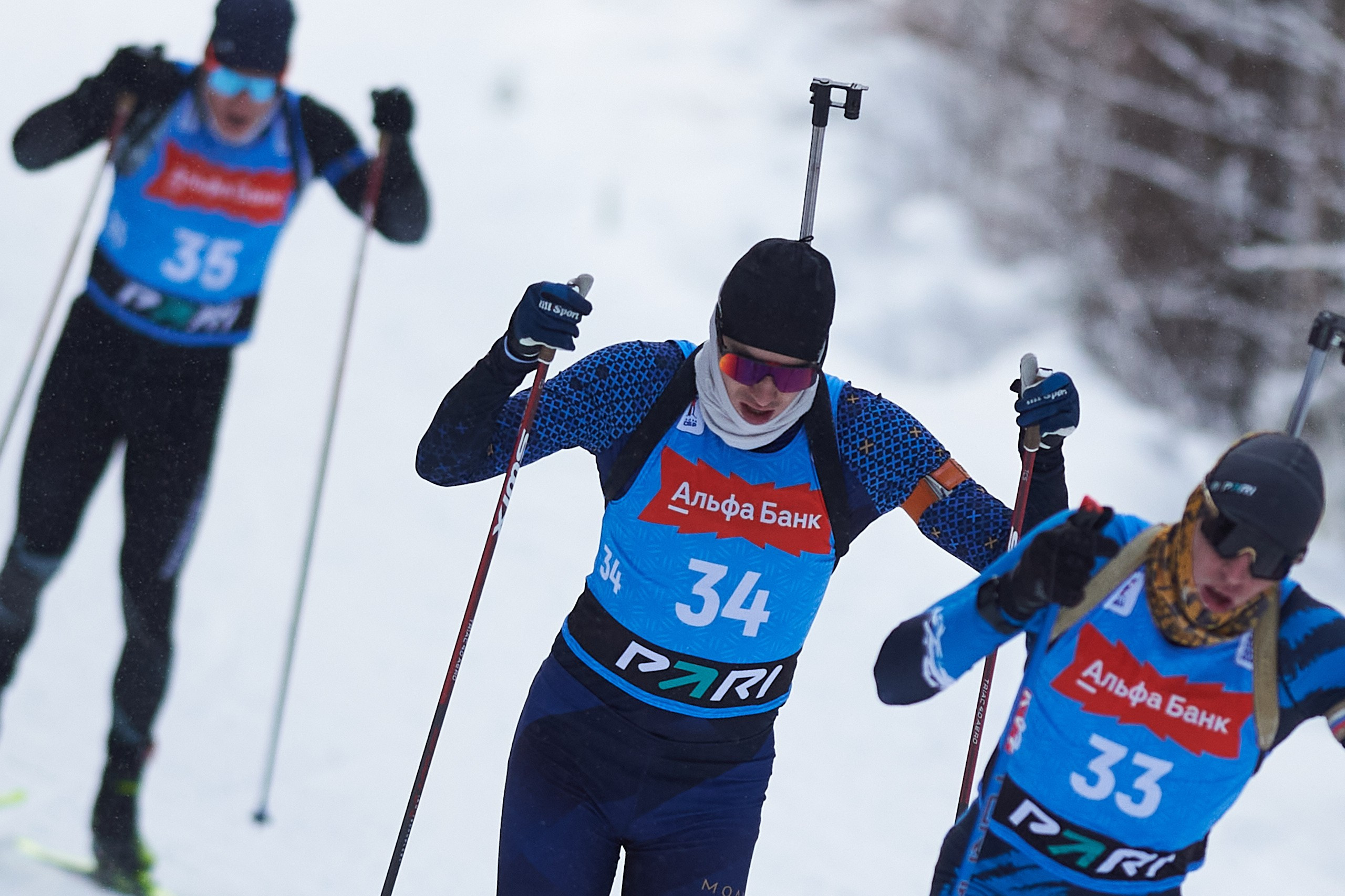 Биатлон. Чемпионат России — 2024/2025, 3-й этап, Ижевск. Спринт. Мужчины. Спортивный репортажный фотограф в Ижевске Сергей Мерзляков
