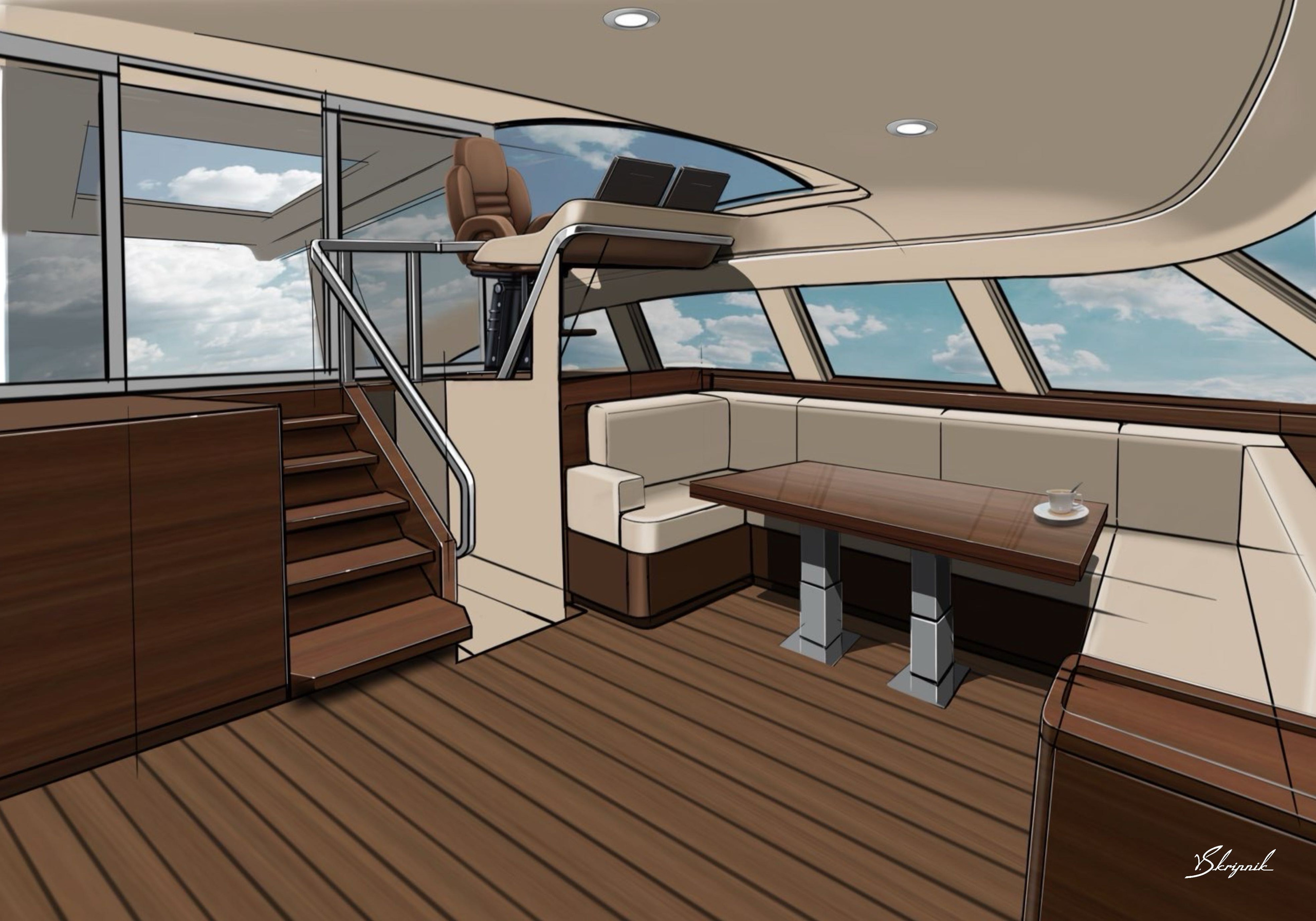 Индивидуальный дизайн парусной яхты Oyster 625. Design Yachts and Cars