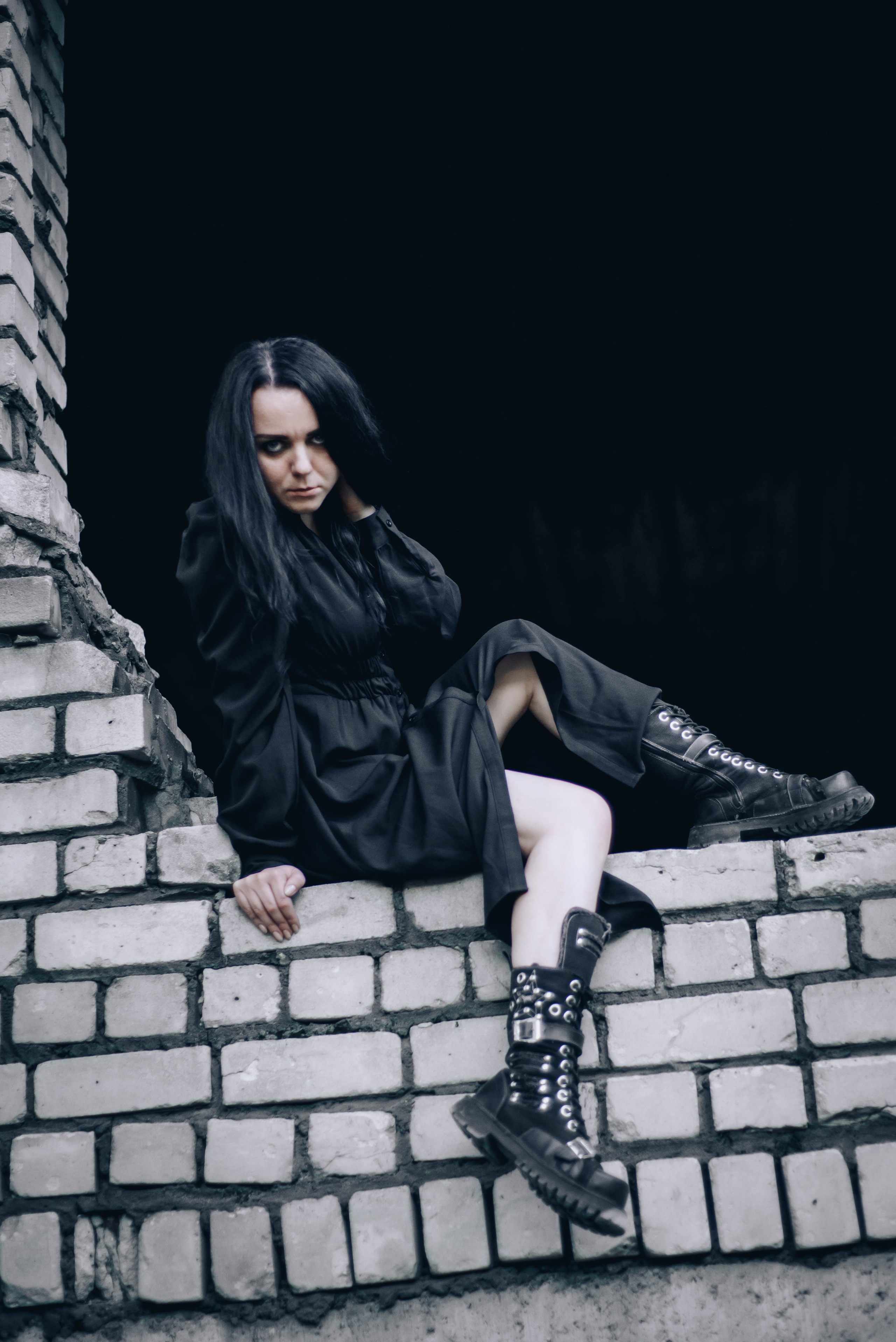 Готичная фотосессия для Ксюши. Мотофотограф в Нижнем Новгороде Динара Зуйкова