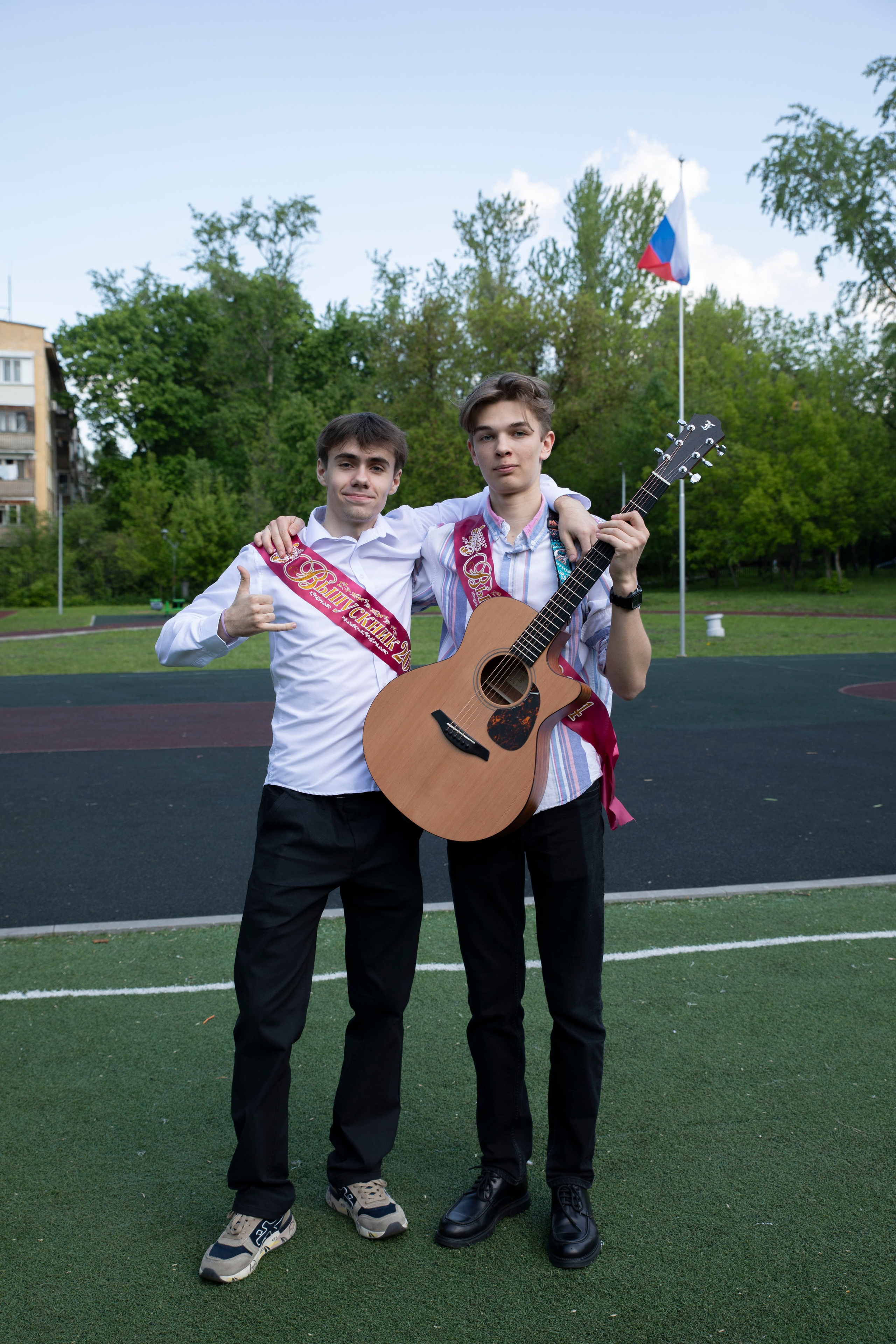 Последний звонок Школа Баренбаума 1517. Фотограф в Москве Яна Полосина