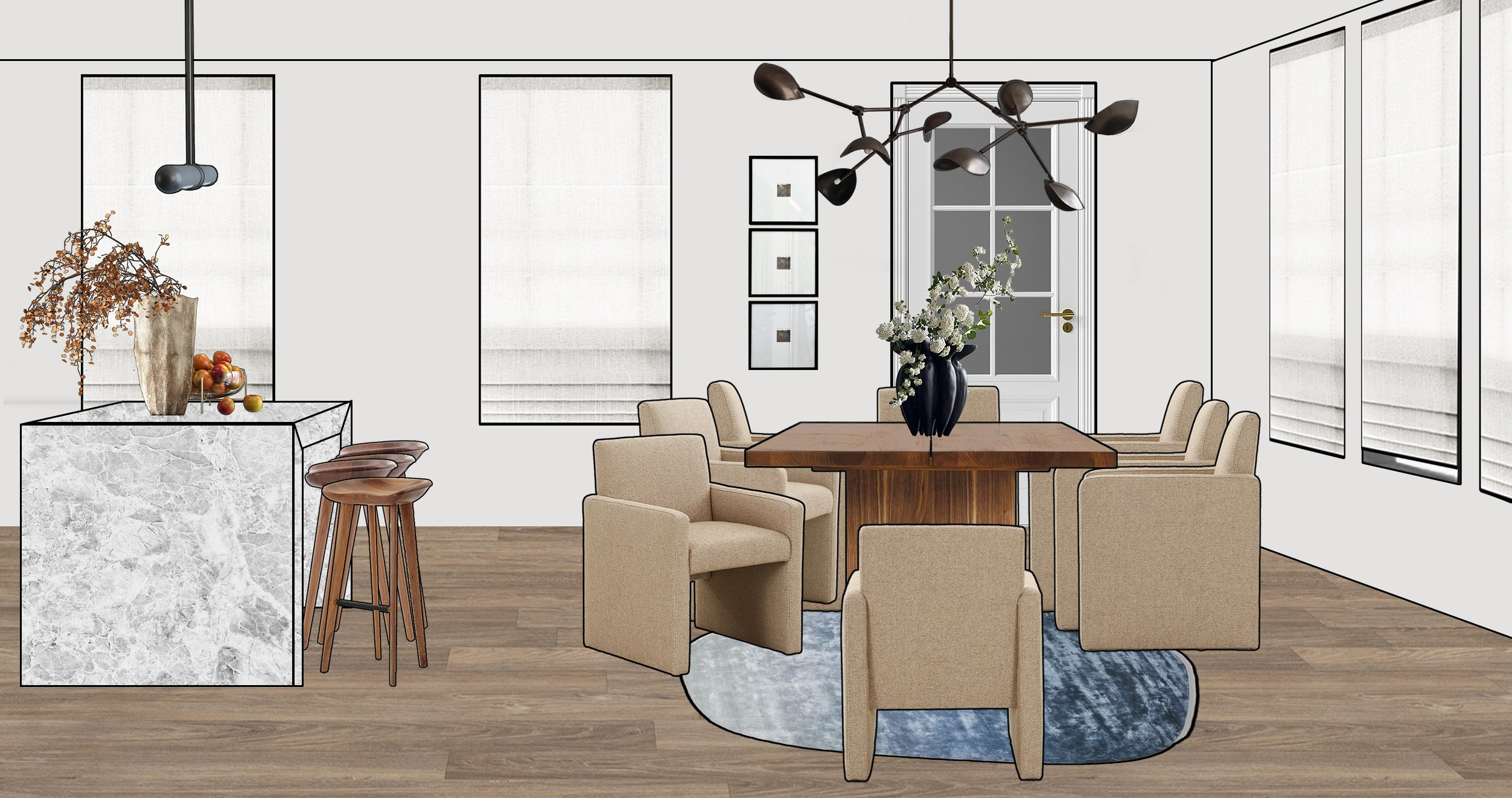 Декорирование Нью Йорк. Дизайнер интерьера в Москве Екатерина Шаймердинова