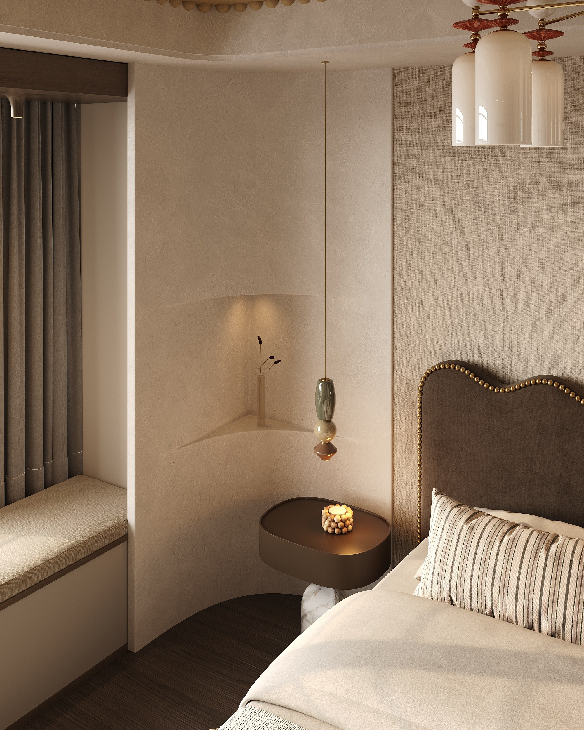 Cozy bedroom. Solovets visualization