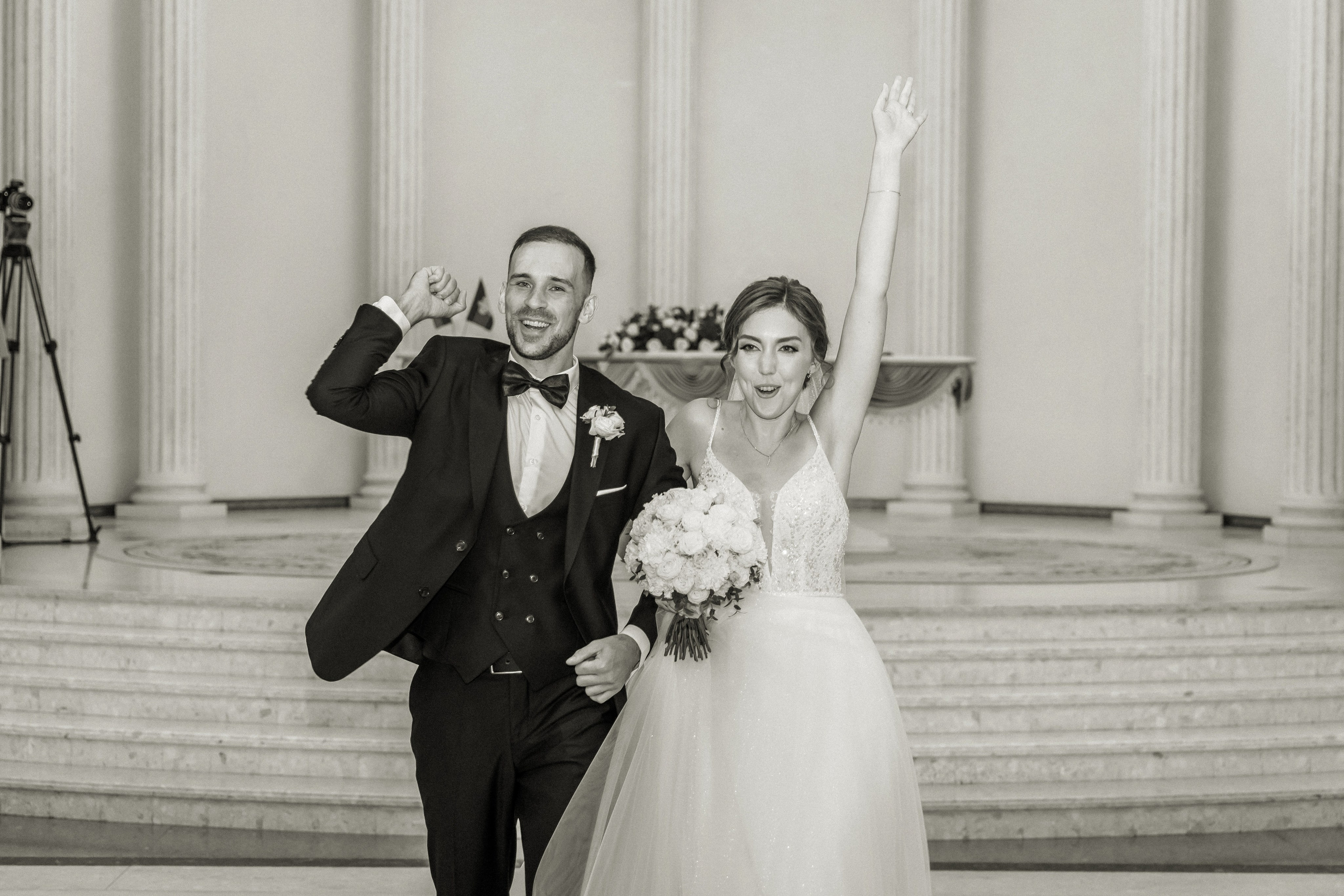 Свадебная прогулка Екатерины и Евгения. Свадебная фотография. Арина Рубах