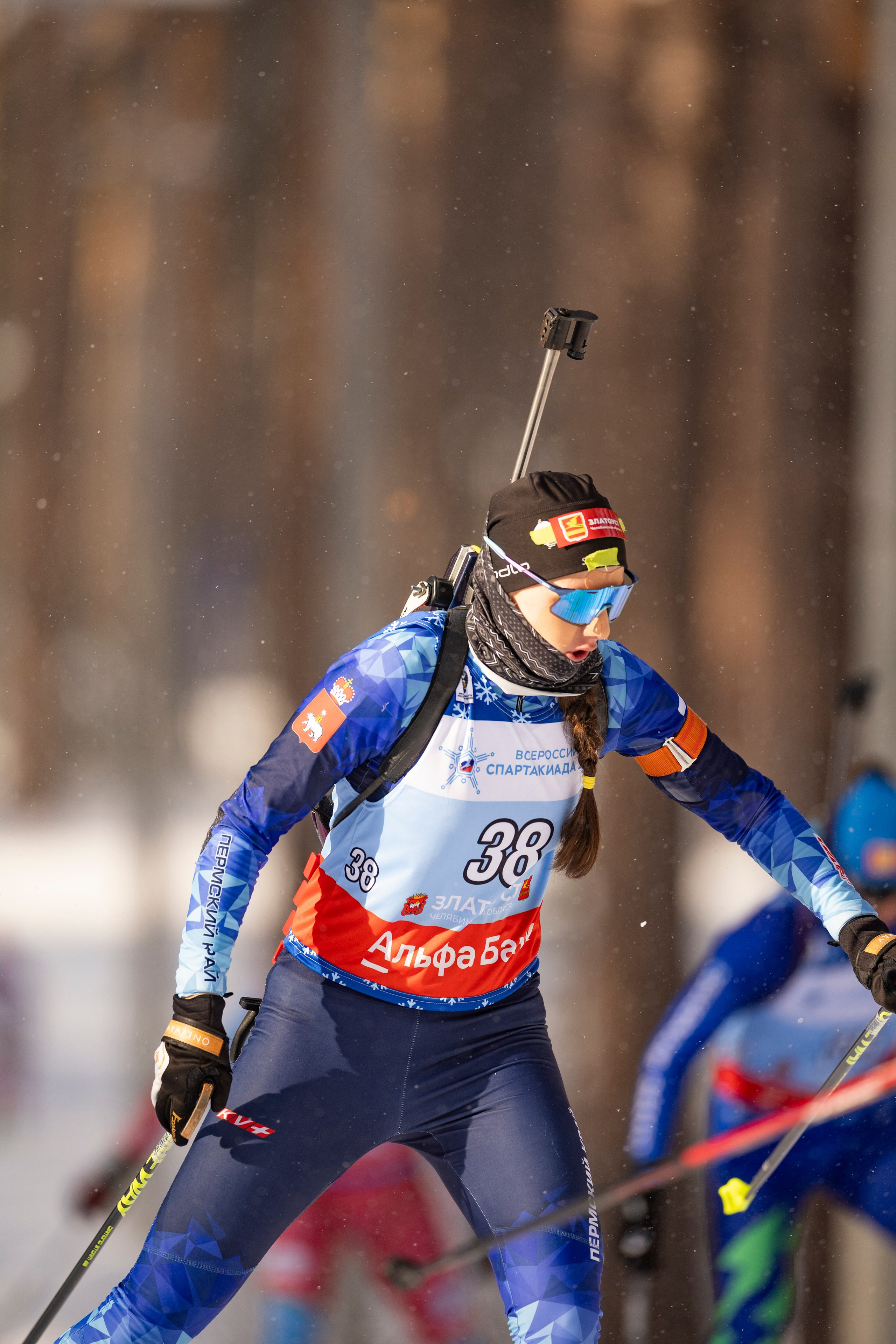 Всероссийская спартакиада. Гонка преследования женщины. Спортивный репортажный фотограф Казань Нафис Сиразетдинов