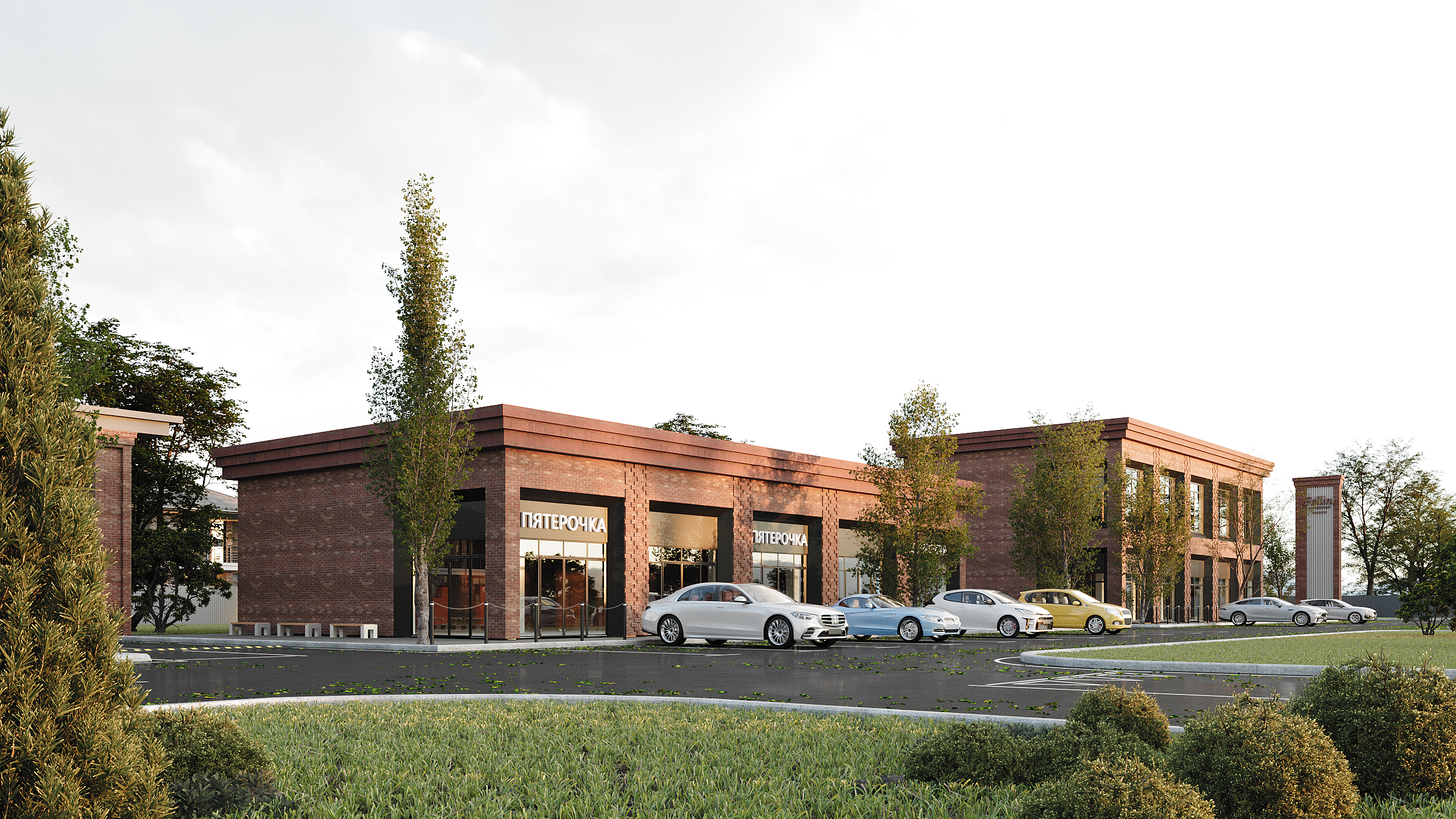 Въездная группа. Студия 3d визуализации Arcviz