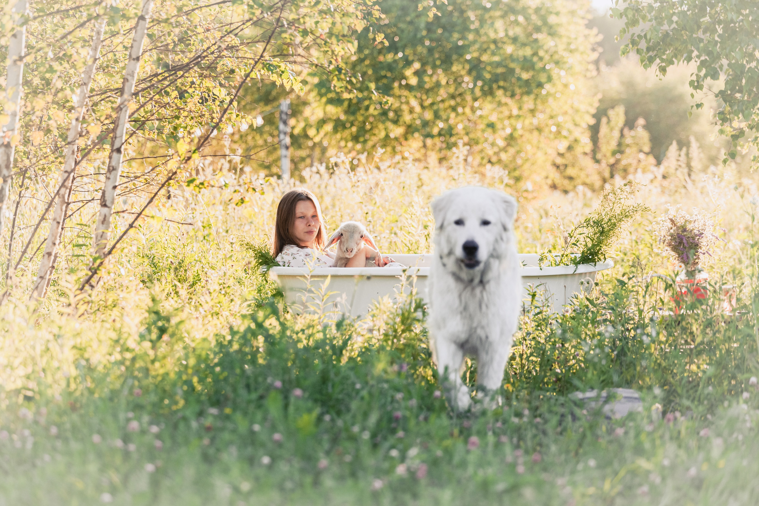 Ванна в поле. Фотограф-анималист Татьяна Степанова